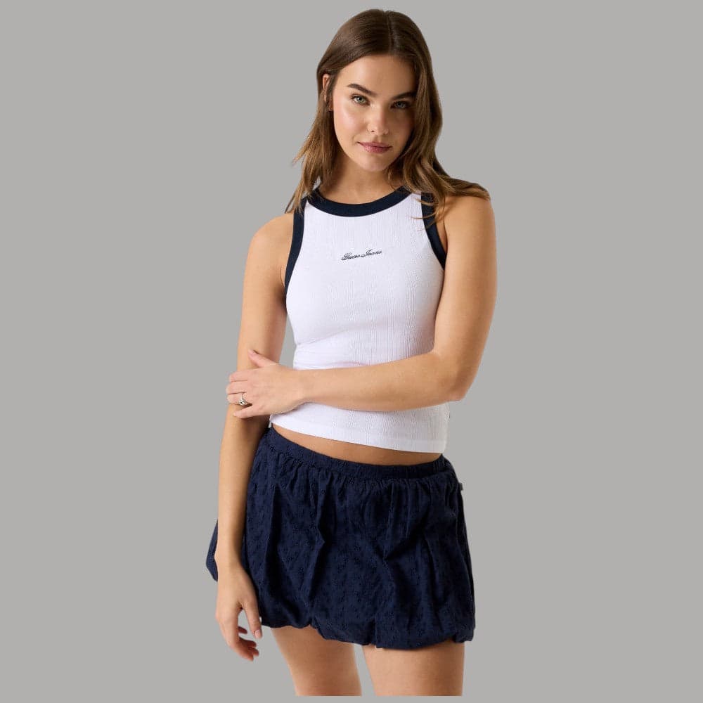 Top Guess GJ in Modal Cotone con Logo Ricamato W6GPZ8KF641 - 5