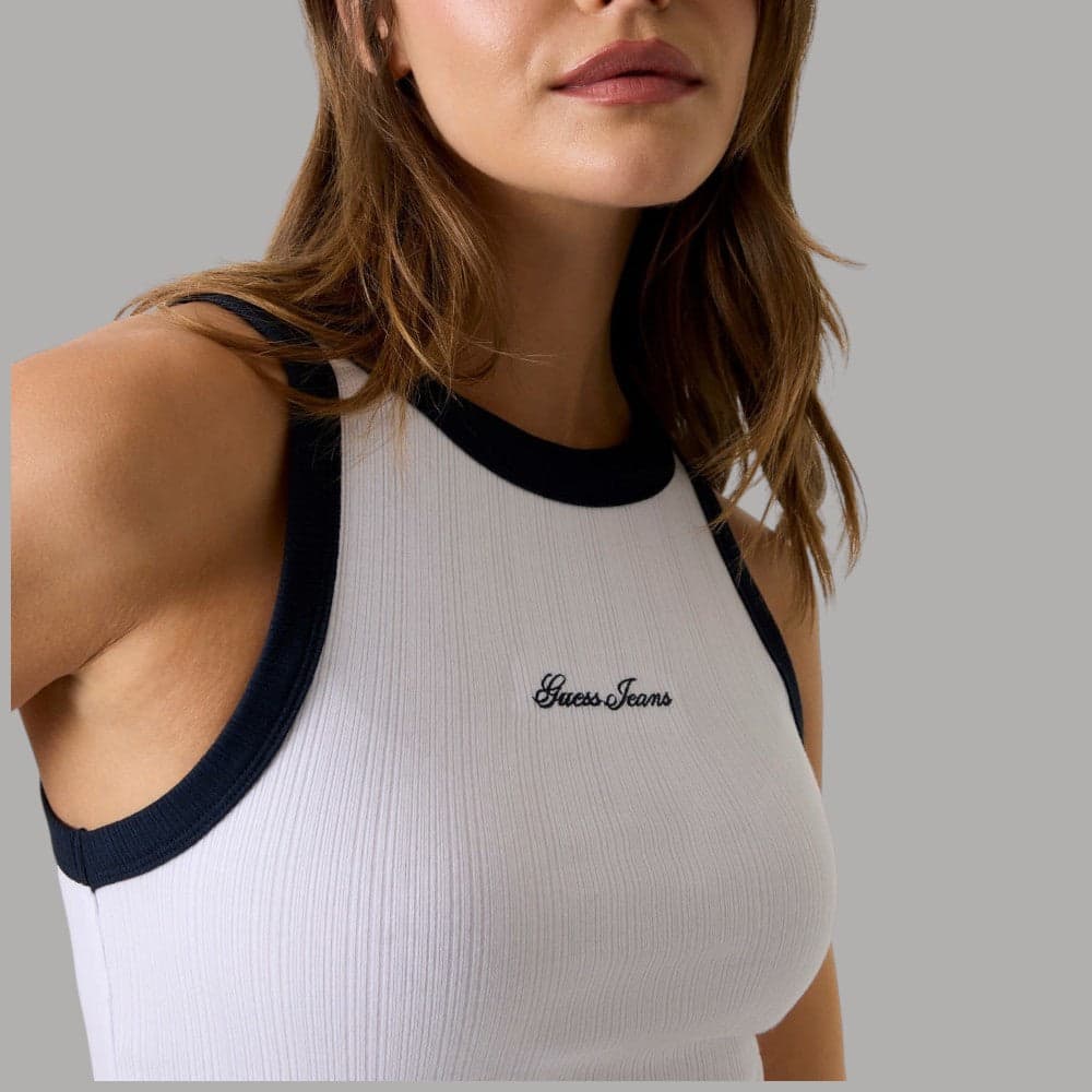 Top Guess GJ in Modal Cotone con Logo Ricamato W6GPZ8KF641 - 2
