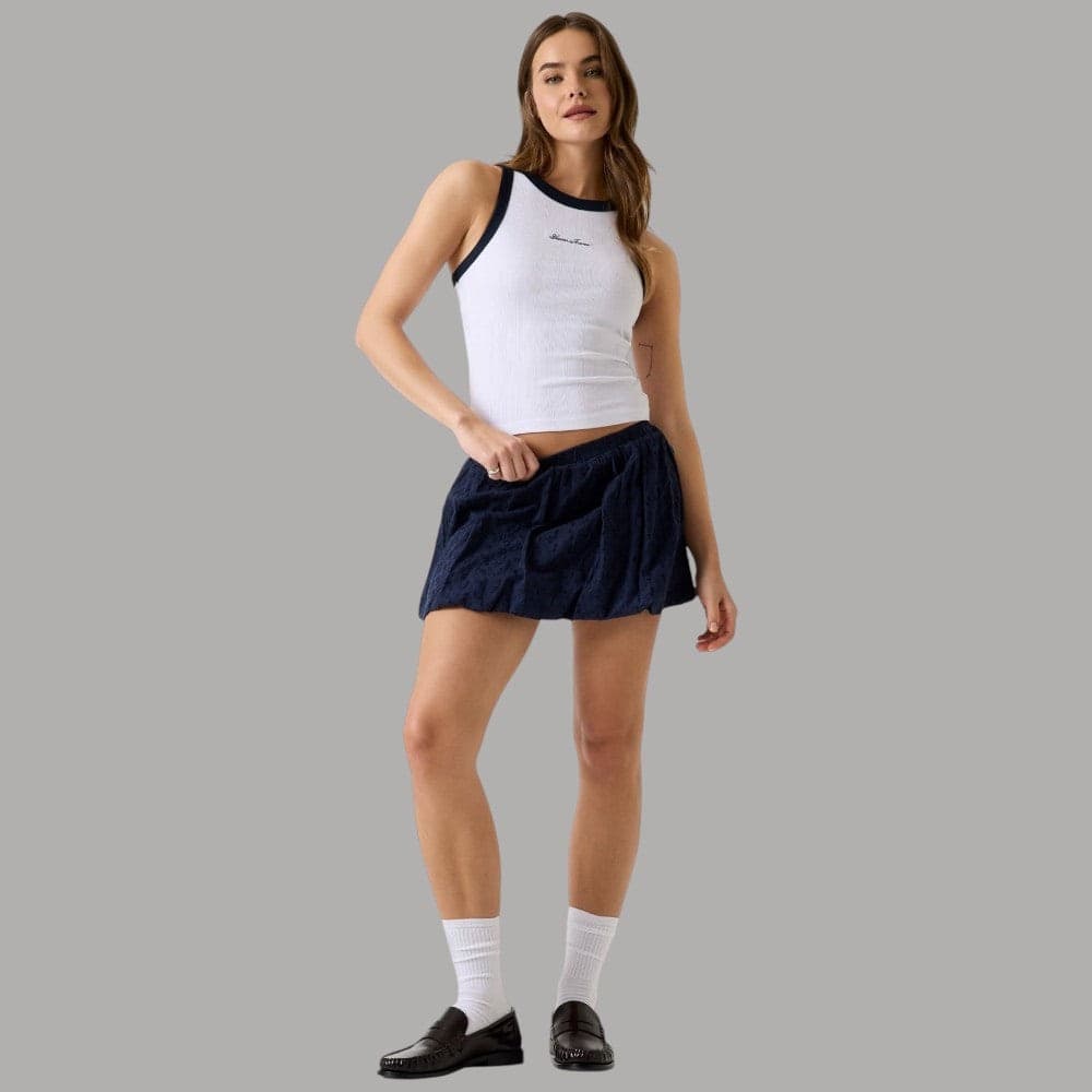 Top Guess GJ in Modal Cotone con Logo Ricamato W6GPZ8KF641 - 3