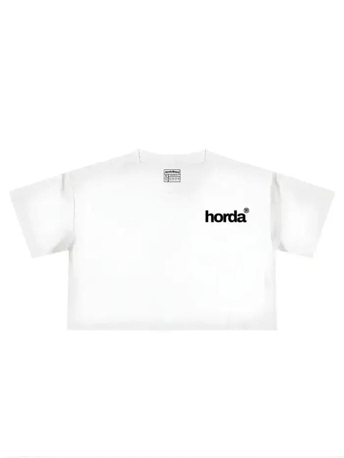 T-Shirt Donna Human Case Boxy Fit Cropped 100% Cotone Made in Italy - 5