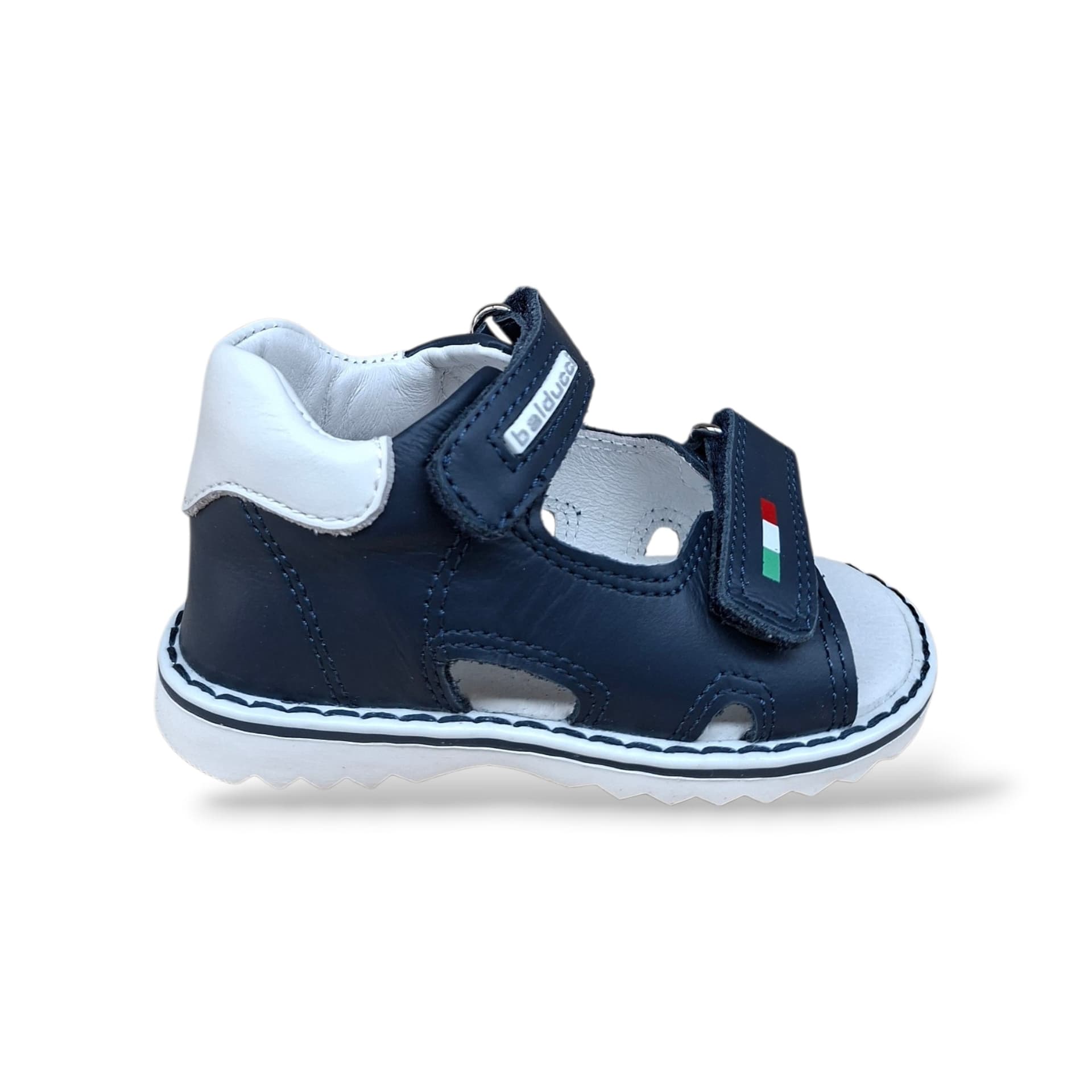 Sandali Primi Passi Balducci Cita 5914 Blu-Bianco – Pelle con Velcro
