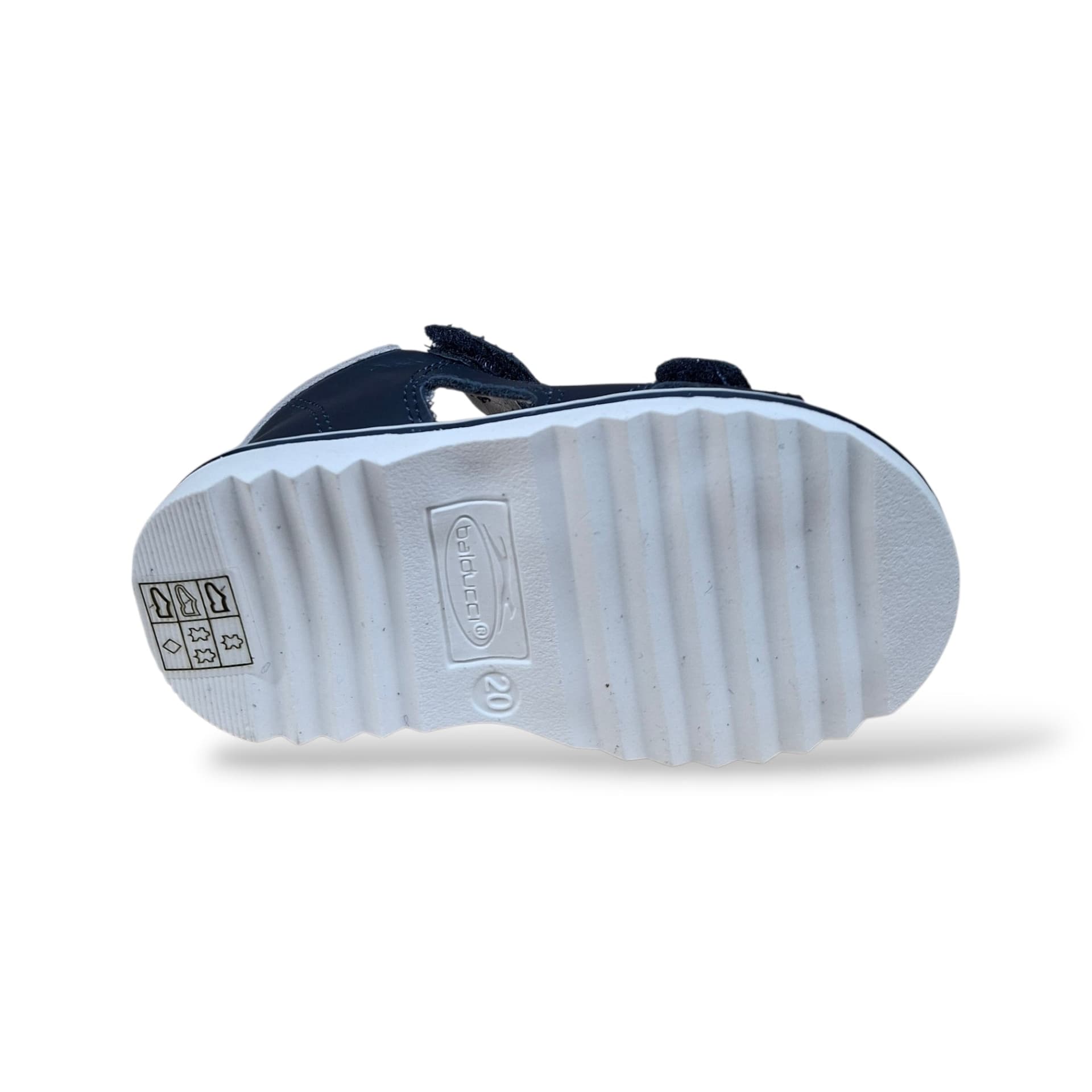 Sandali Primi Passi Balducci Cita 5914 Blu-Bianco – Pelle con Velcro - 5