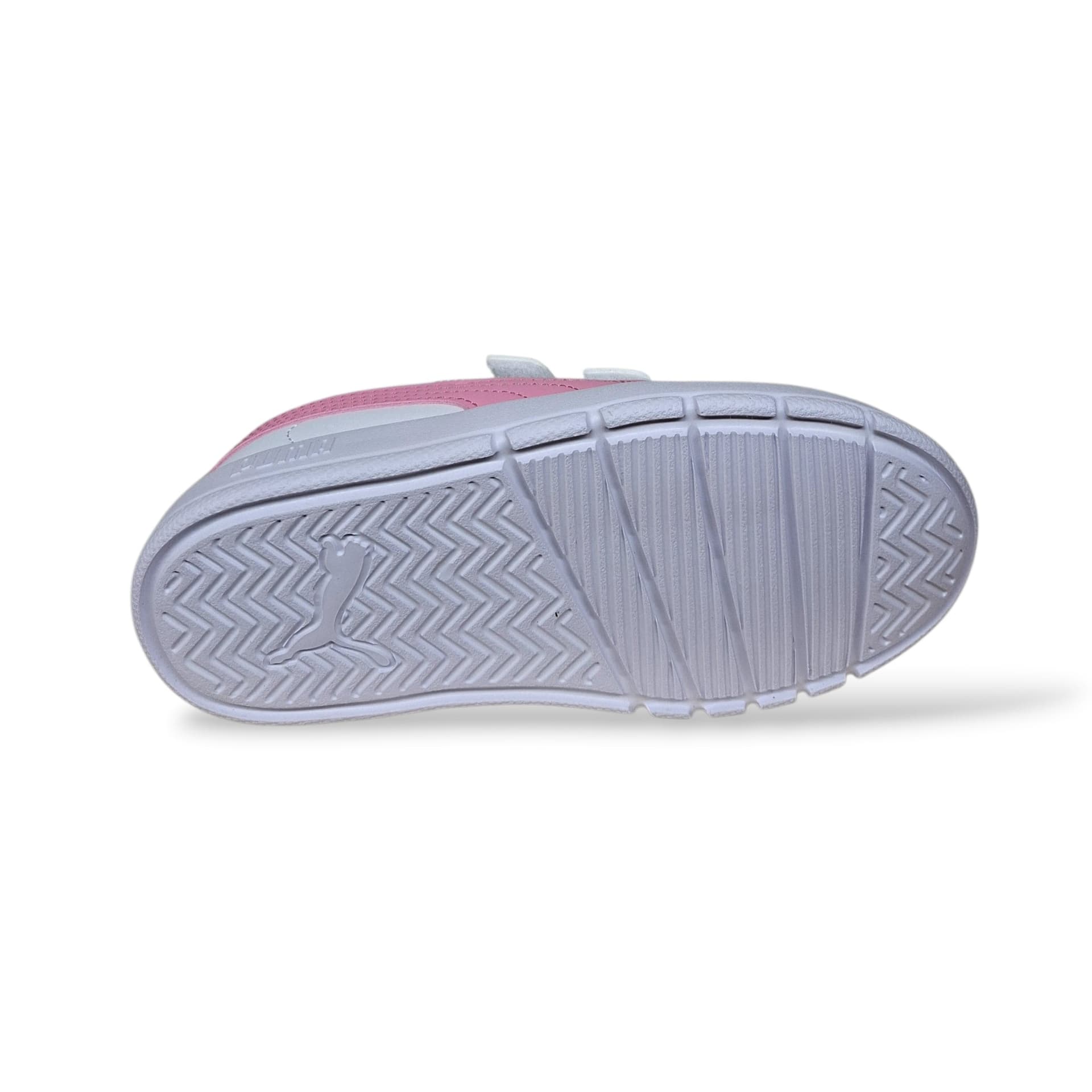 Sneakers Bambina PUMA Courtflex V3 – Scarpe con Velcro Bianco Rosa (Taglie 20-35) - 5