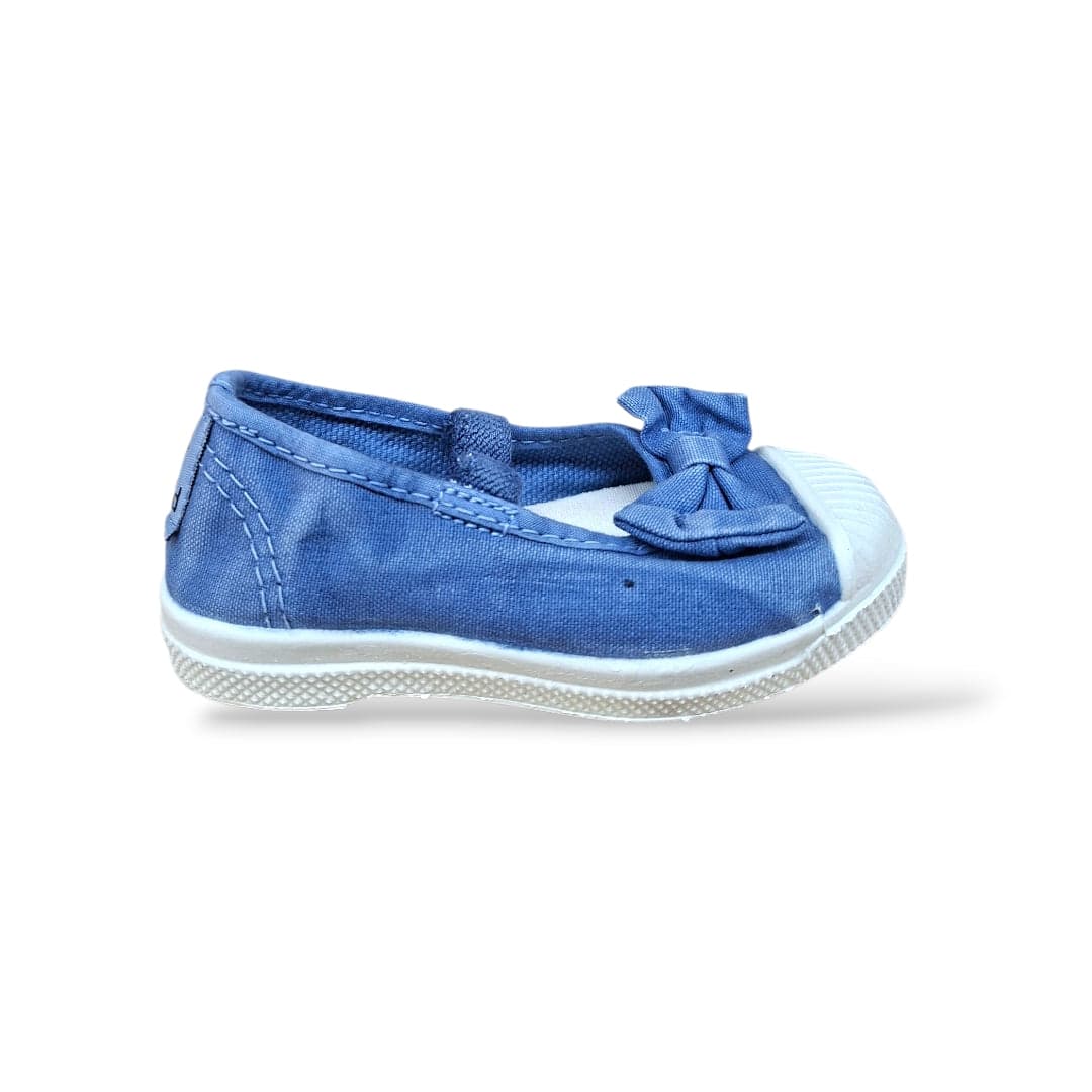 Scarpe ballerina Bambine e ragazze natural world salon lazo 473 celeste elastico - 6