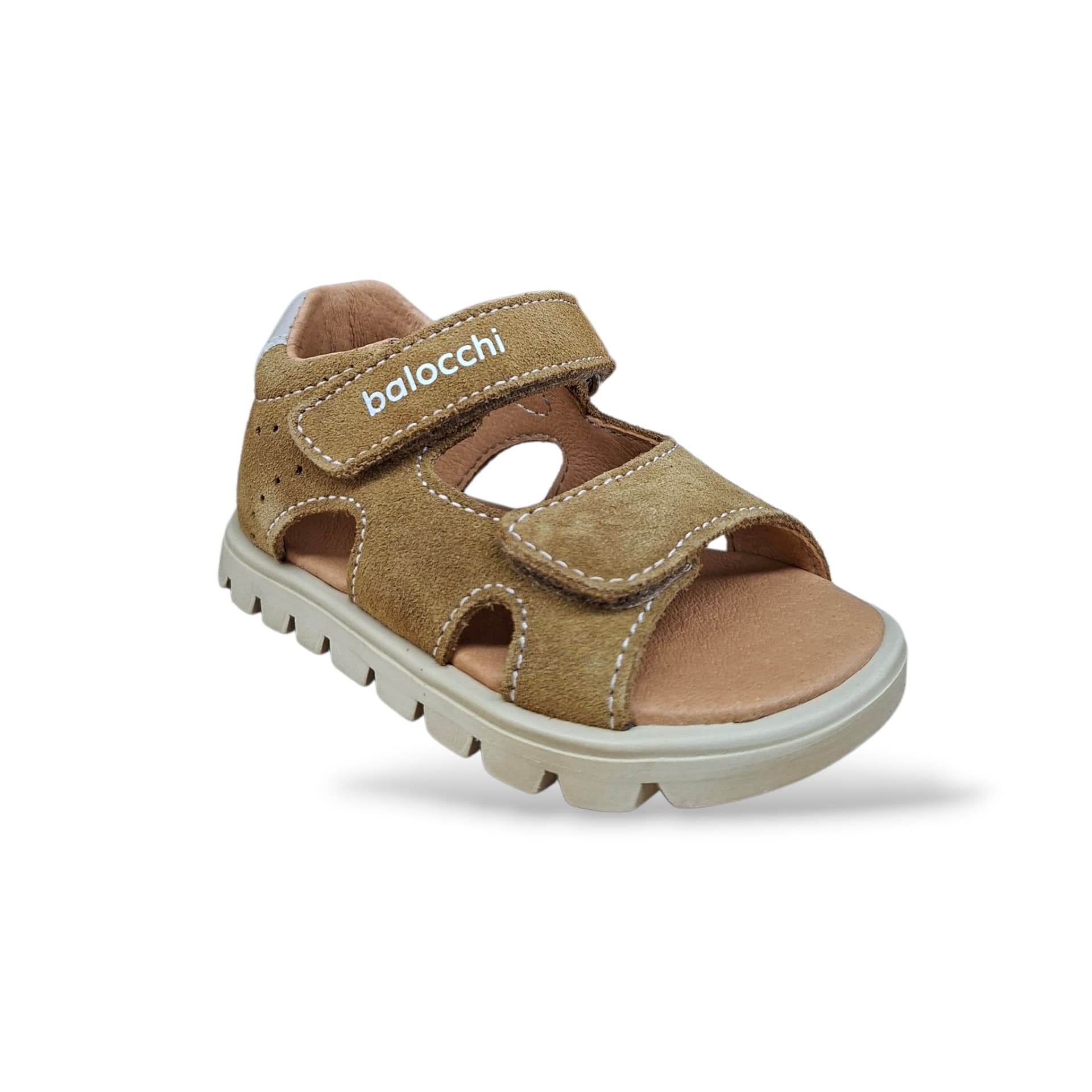 Sandali Tallonati Primi Passi Balocchi Bart 163514 Beige Scuro – Pelle Velcro Bambini - 2