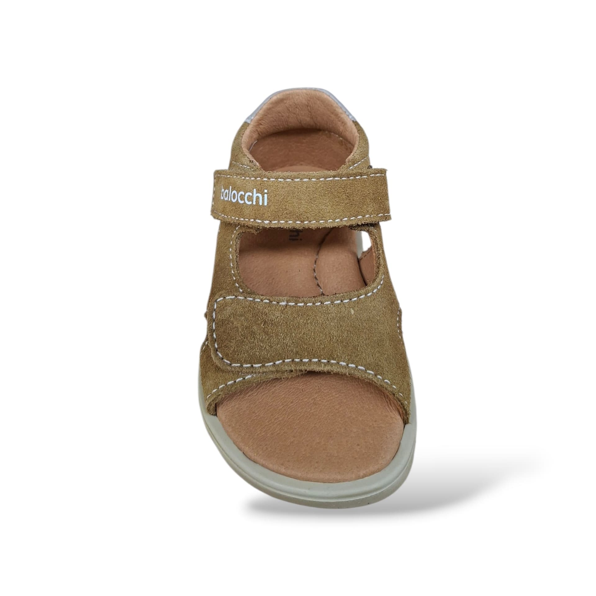 Sandali Tallonati Primi Passi Balocchi Bart 163514 Beige Scuro – Pelle Velcro Bambini - 4
