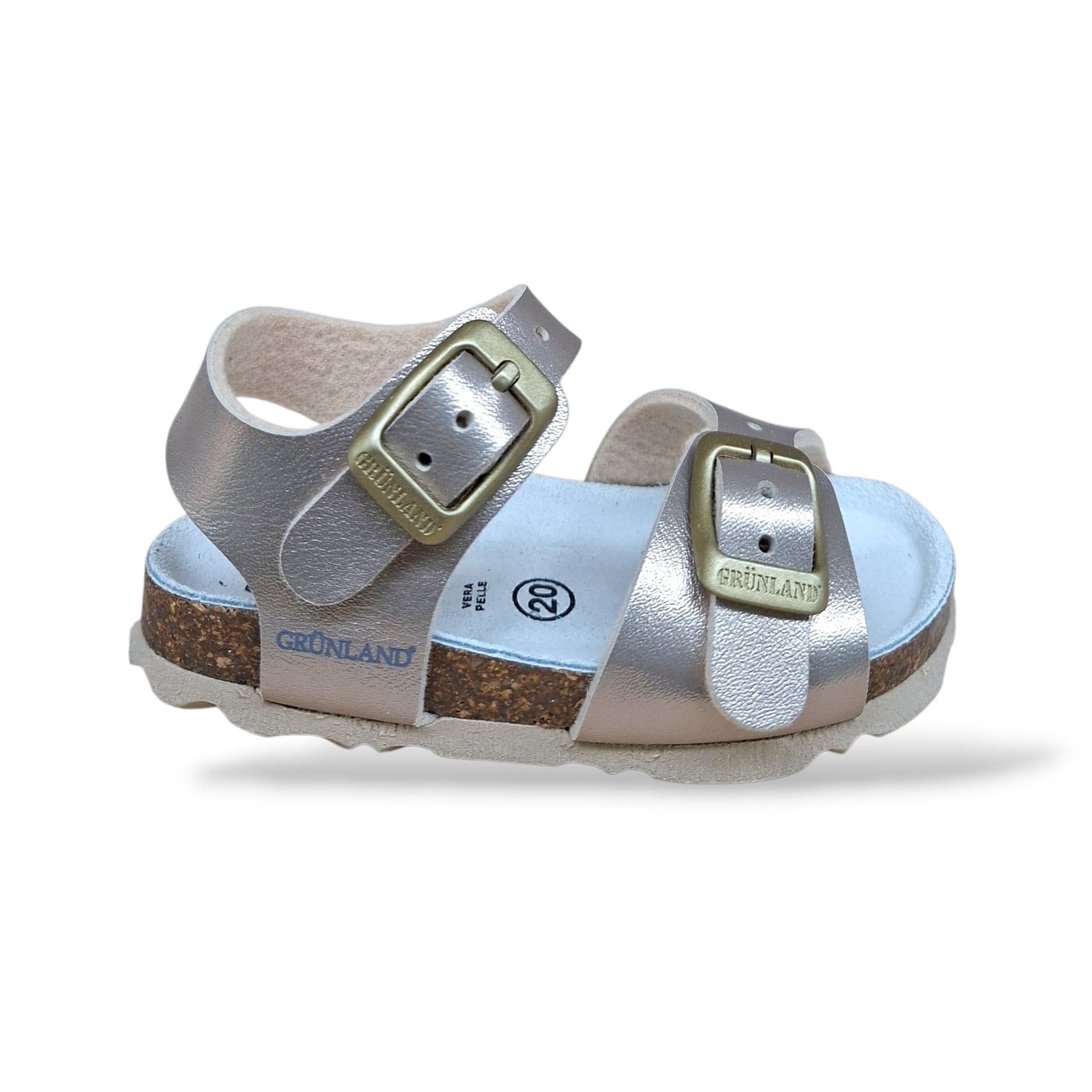 Sandalo Bio Sughero Bambine Grunland Junior Aria Sabbia – Primi Passi Fibia EVA - 8