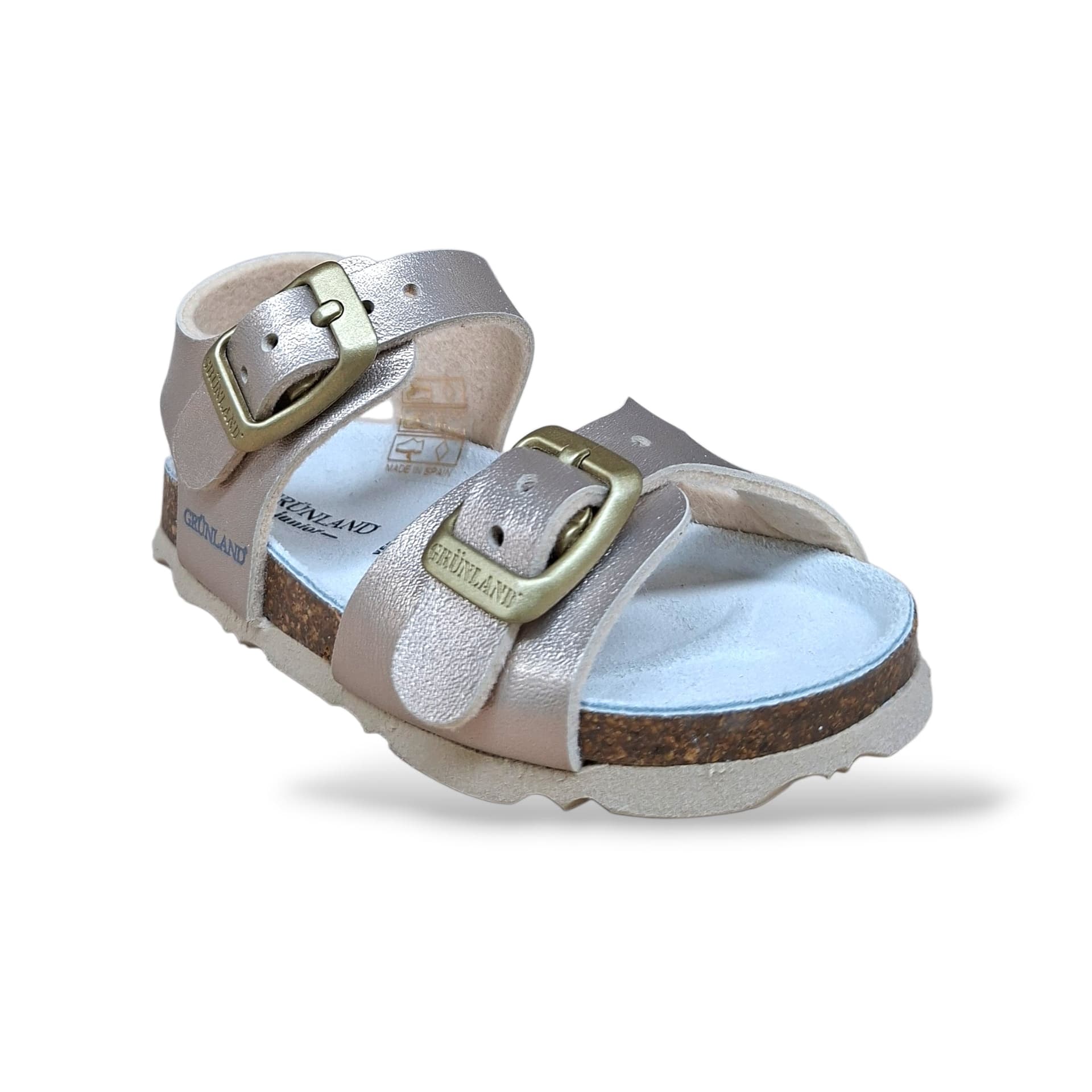 Sandalo Bio Sughero Bambine Grunland Junior Aria Sabbia – Primi Passi Fibia EVA - 2