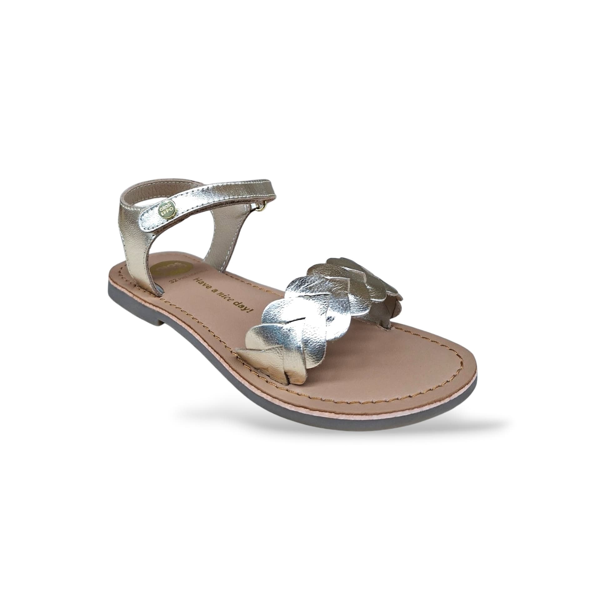Sandali Ragazza Gioseppo STARTHAM 79282 – Oro con Velcro | Glamour Caldo e Prezioso per Ogni Grande Occasione - 2