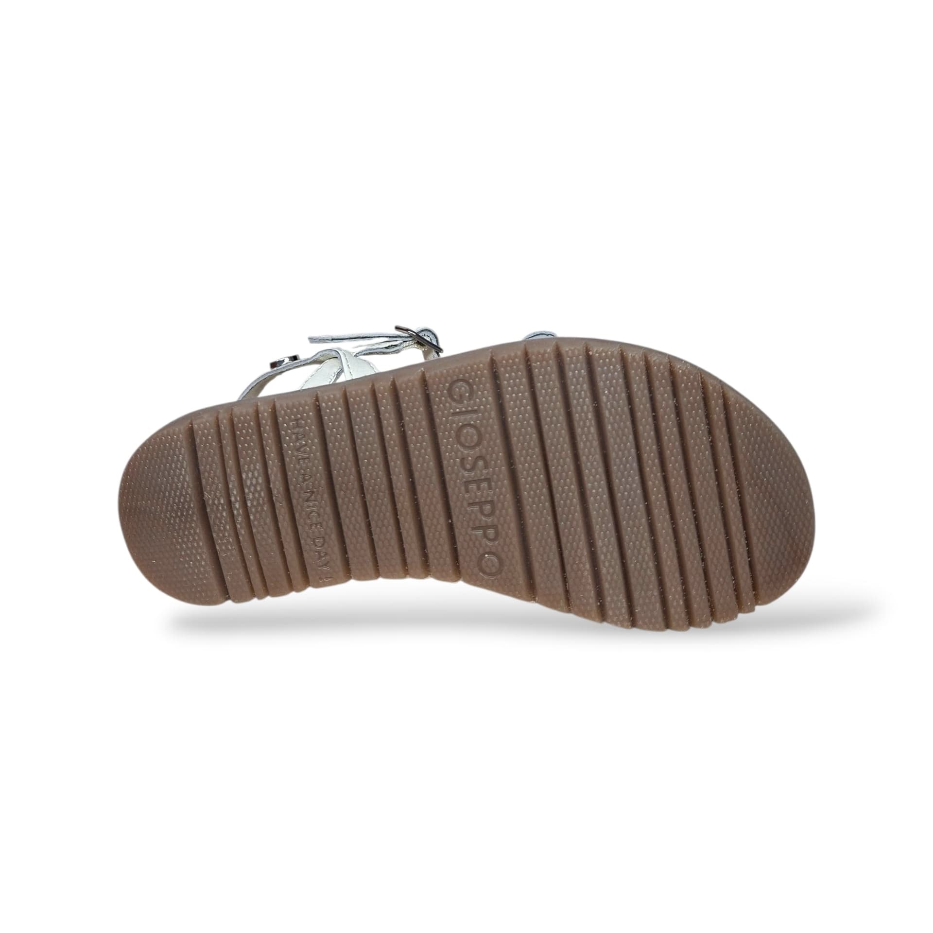 Sandali Bambina GIOSEPPO BEARSDEN 78905 – Bianco in Pelle | Fibia per Cerimonia e Ogni Occasione Speciale - 5