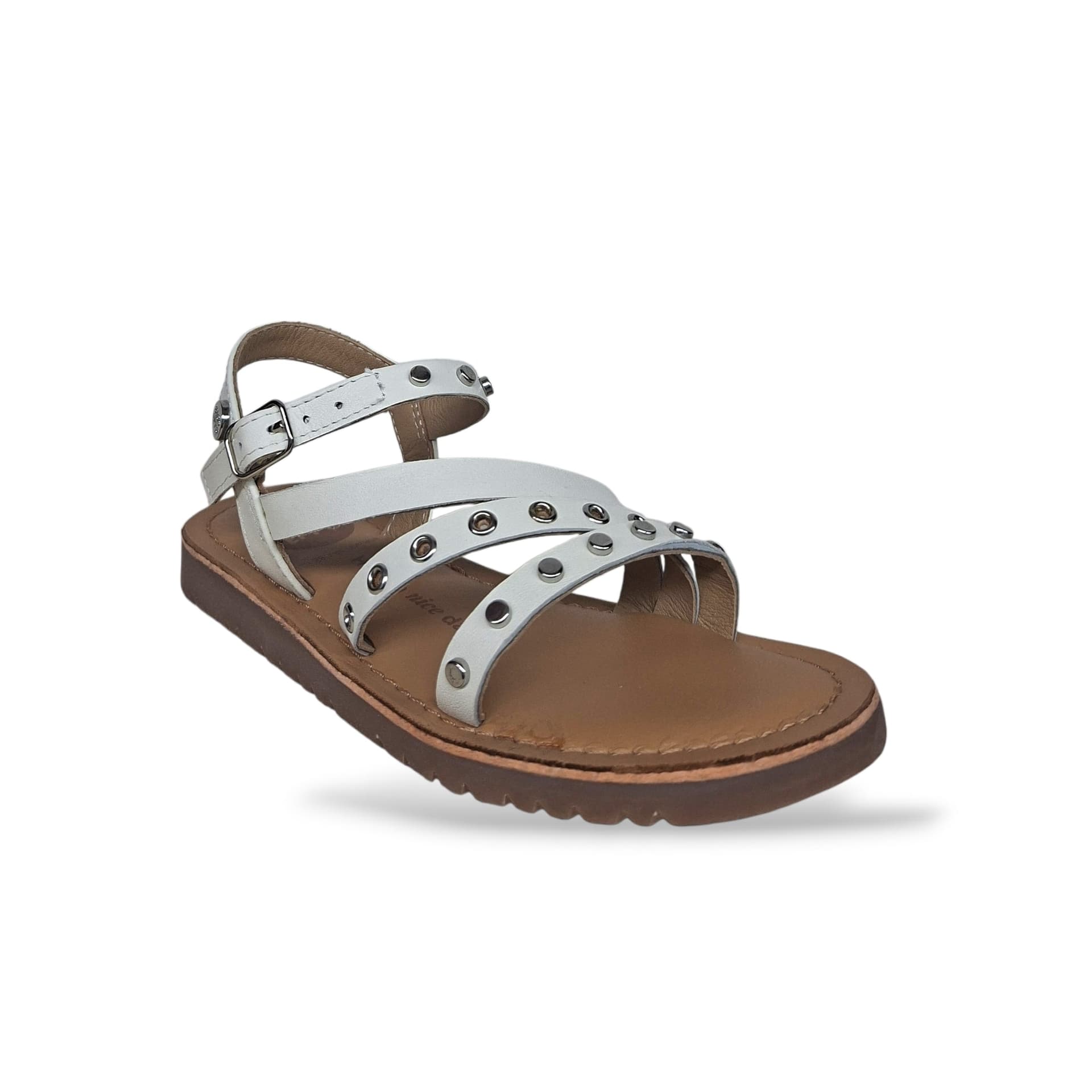 Sandali Bambina GIOSEPPO AWASI 78907 – Bianco in Pelle | Fibia per Cerimonia e Ogni Occasione Speciale - 2