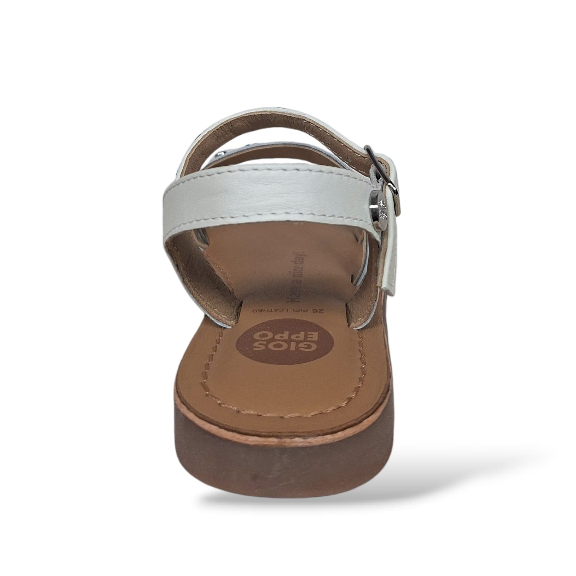 Sandali Bambina GIOSEPPO AWASI 78907 – Bianco in Pelle | Fibia per Cerimonia e Ogni Occasione Speciale - 3