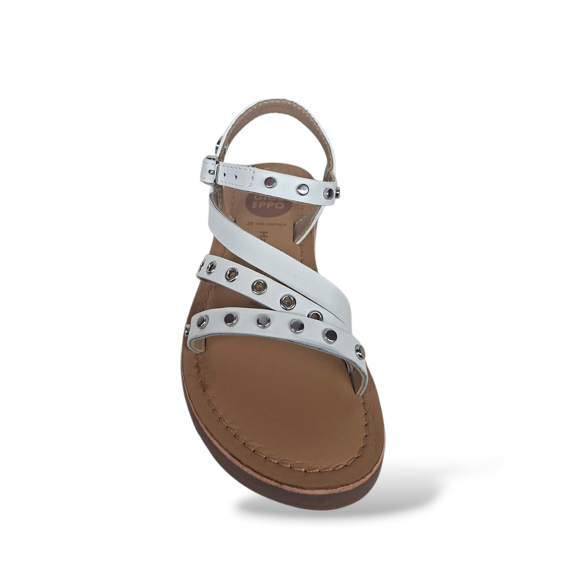 Sandali Bambina GIOSEPPO AWASI 78907 – Bianco in Pelle | Fibia per Cerimonia e Ogni Occasione Speciale - 4
