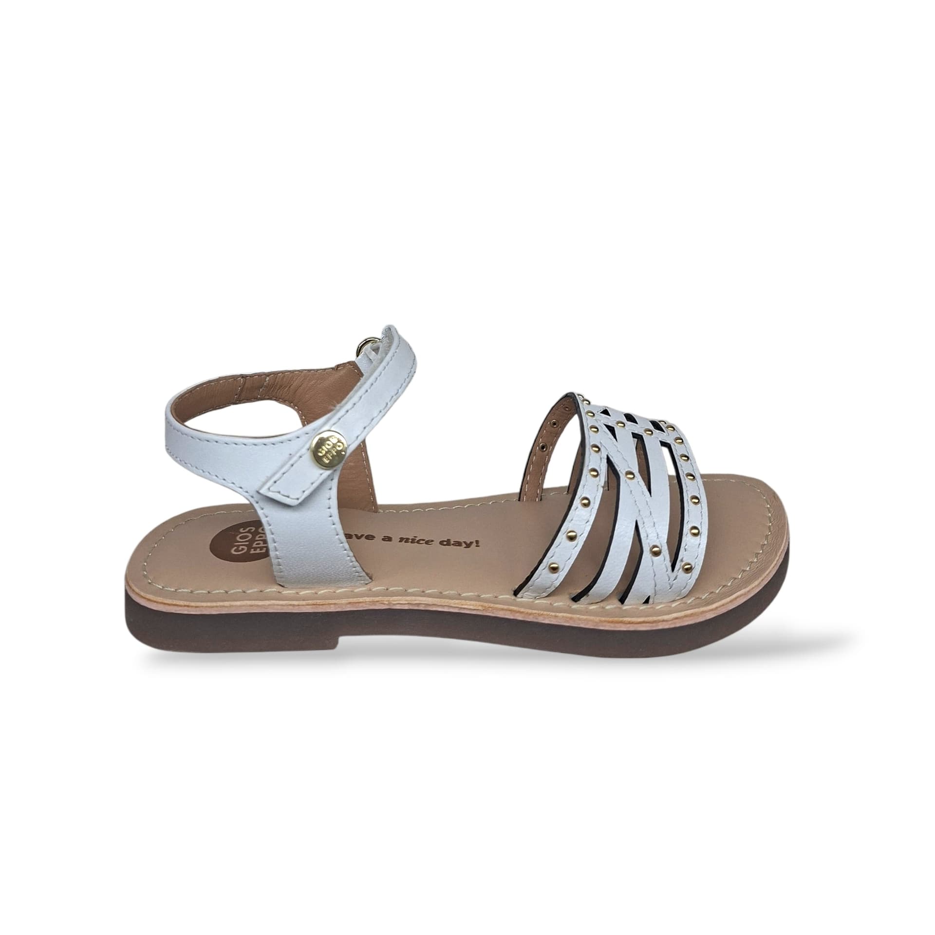 Sandali Ragazza GIOSEPPO YSTAD 78944 – Bianco in Pelle | Velcro per un Look Fresco e Moderno - 6