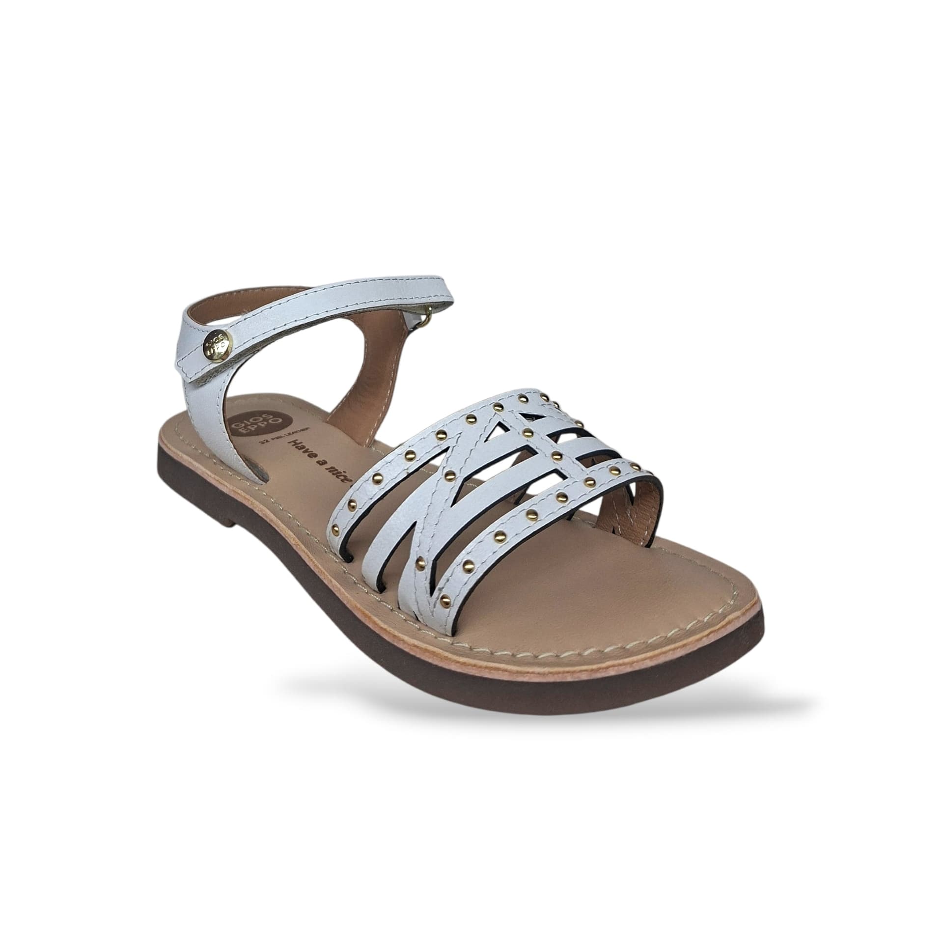 Sandali Ragazza GIOSEPPO YSTAD 78944 – Bianco in Pelle | Velcro per un Look Fresco e Moderno - 2