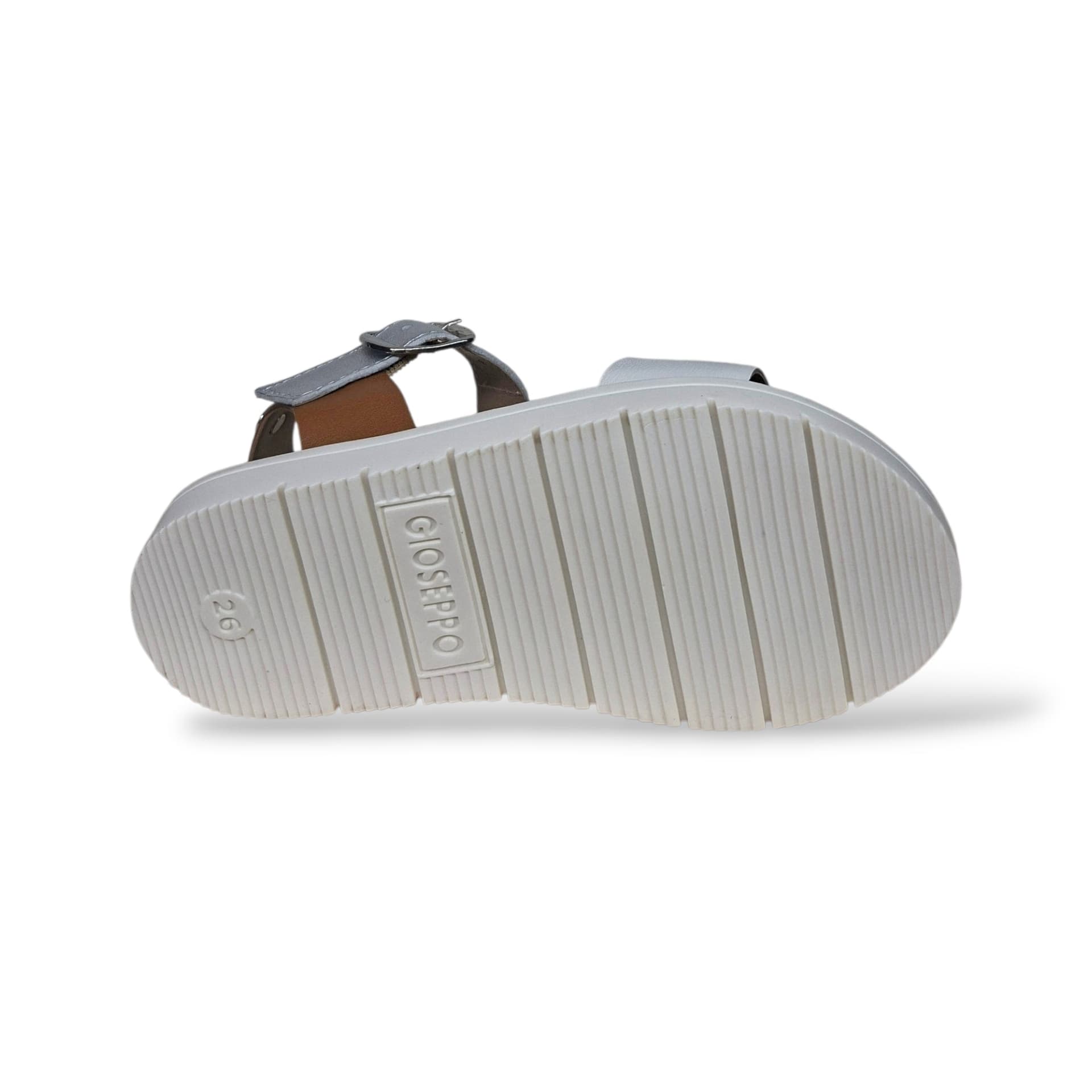 Sandali Bambina GIOSEPPO ONCATA 78849 – Bianco Argento Cuoio in Pelle | Fibia per un Look Originale e Raffinato - 5