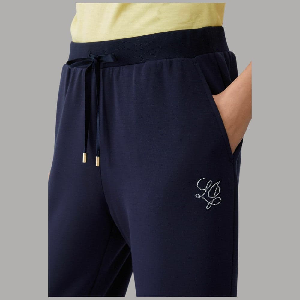 Pantaloni Liu Jo Scuba con Logo Ricamato e Cintura Elastica - 3