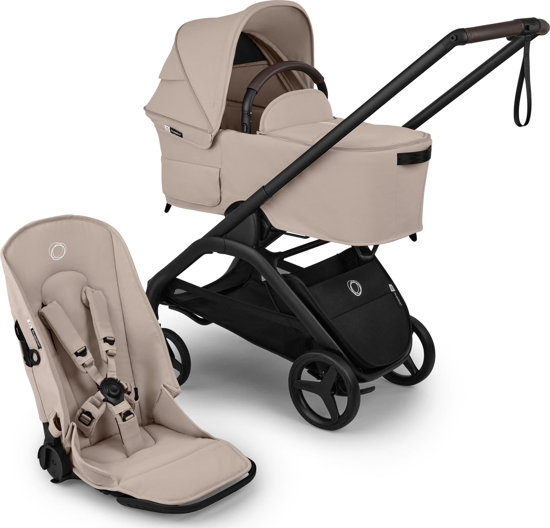 Passeggino 2 in 1 Bugaboo Dragonfly Plus – Desert Taupe