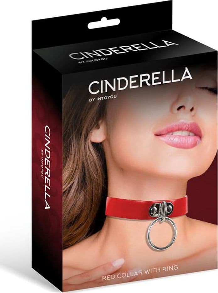 CINDERELLA BY INTOYOU COLLARE FETISH ROSSO CON ANELLO - 3