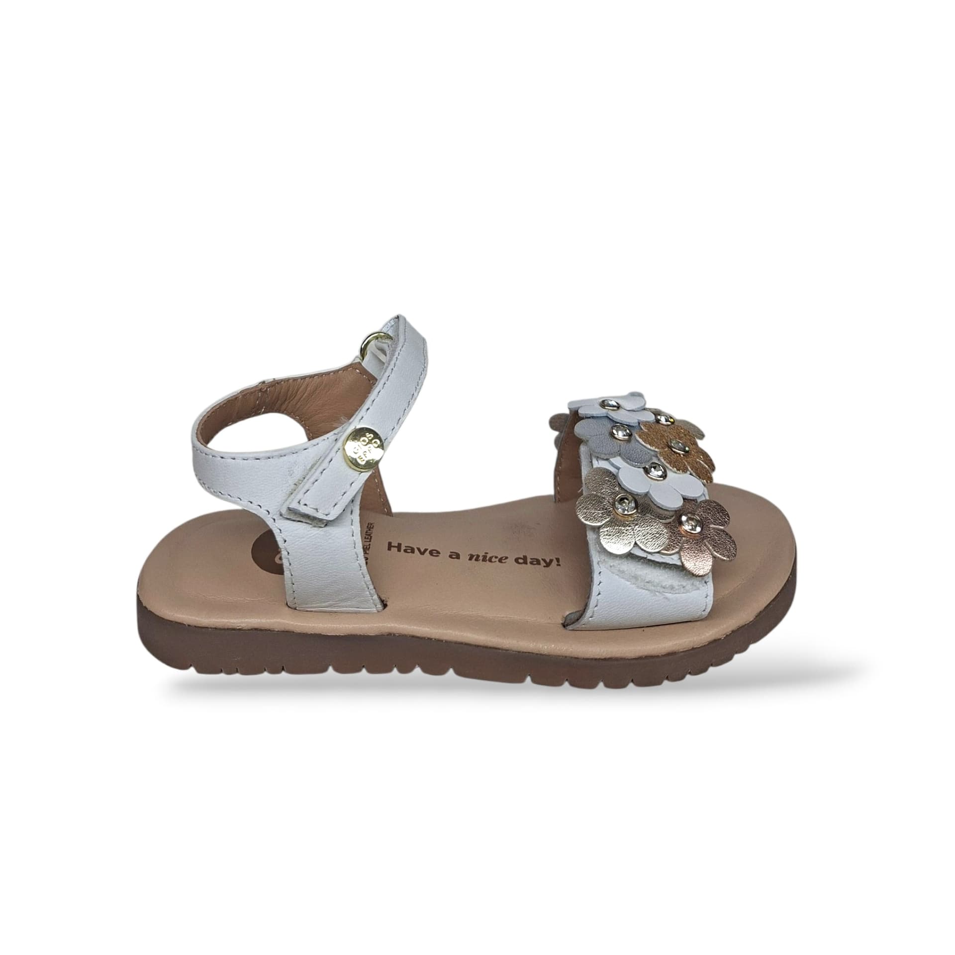 Sandali Bambina GIOSEPPO GRADINA 78825 – Bianco in Pelle Premium | Velcro per un Look Elegante dalla 26 alla 39 - 6