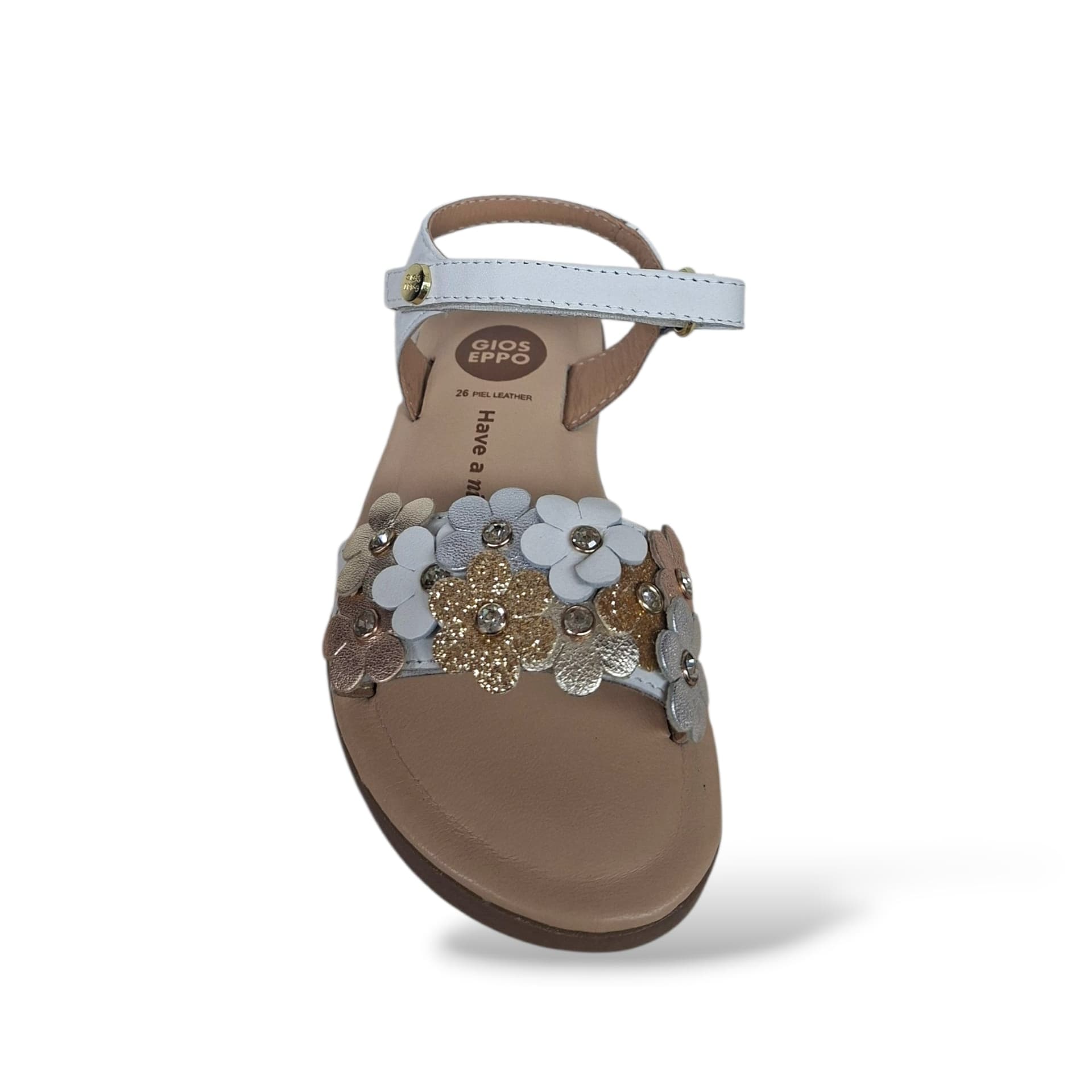 Sandali Bambina GIOSEPPO GRADINA 78825 – Bianco in Pelle Premium | Velcro per un Look Elegante dalla 26 alla 39 - 4