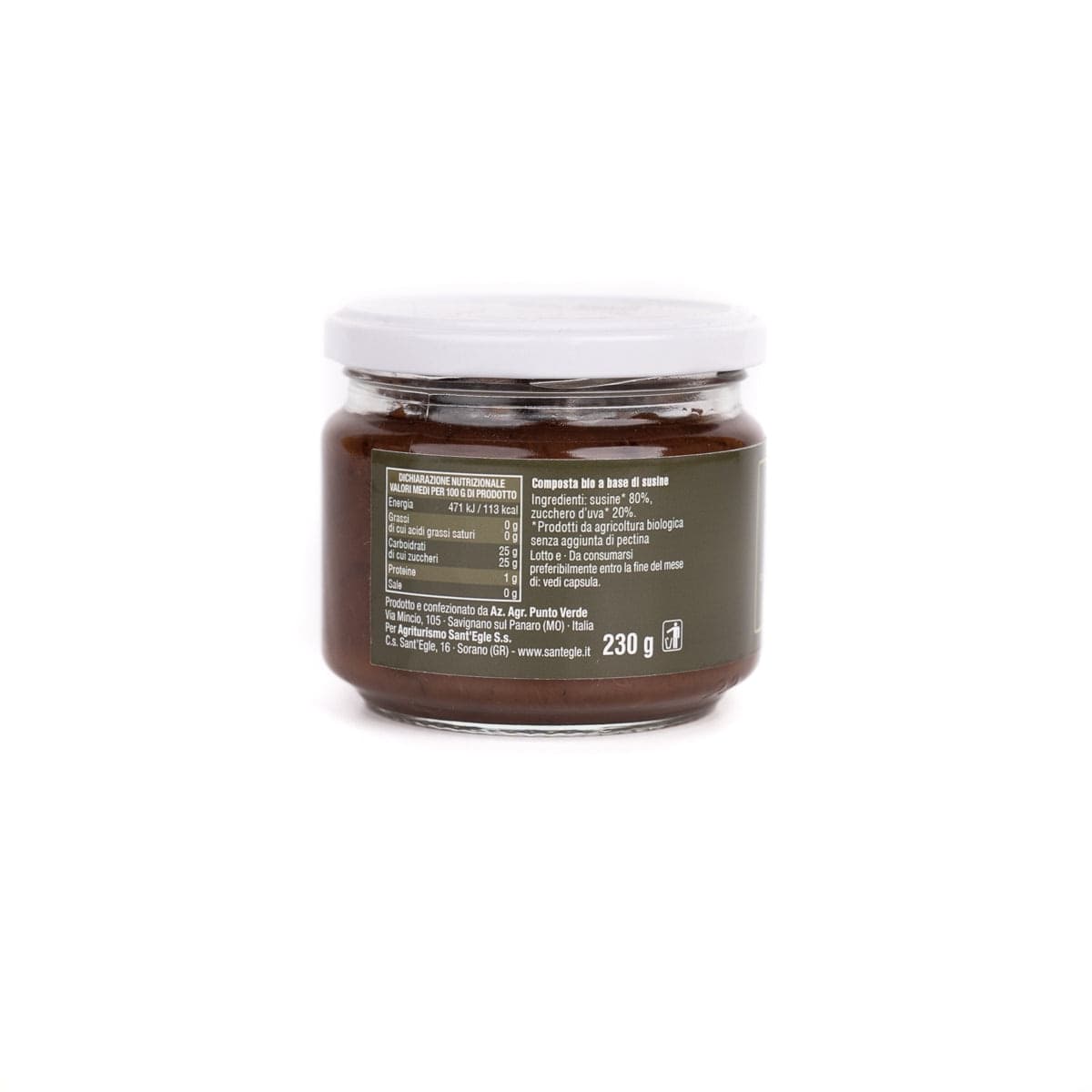 Composta di frutta Biologica, senza zuccheri aggiunti - 12