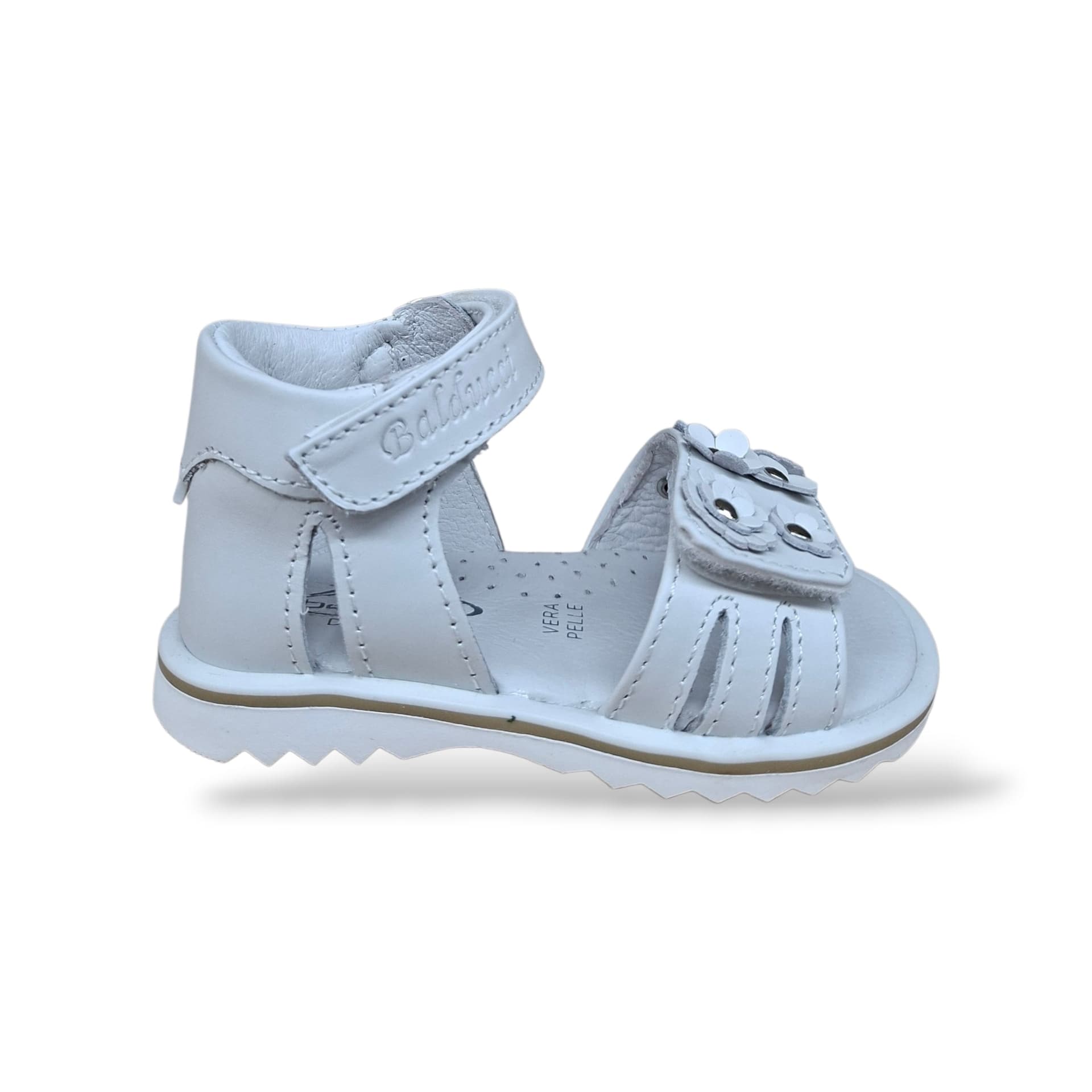 Sandali Tallonati Primi Passi Balducci Cita 6984 Bianco – Pelle con Velcro - 6