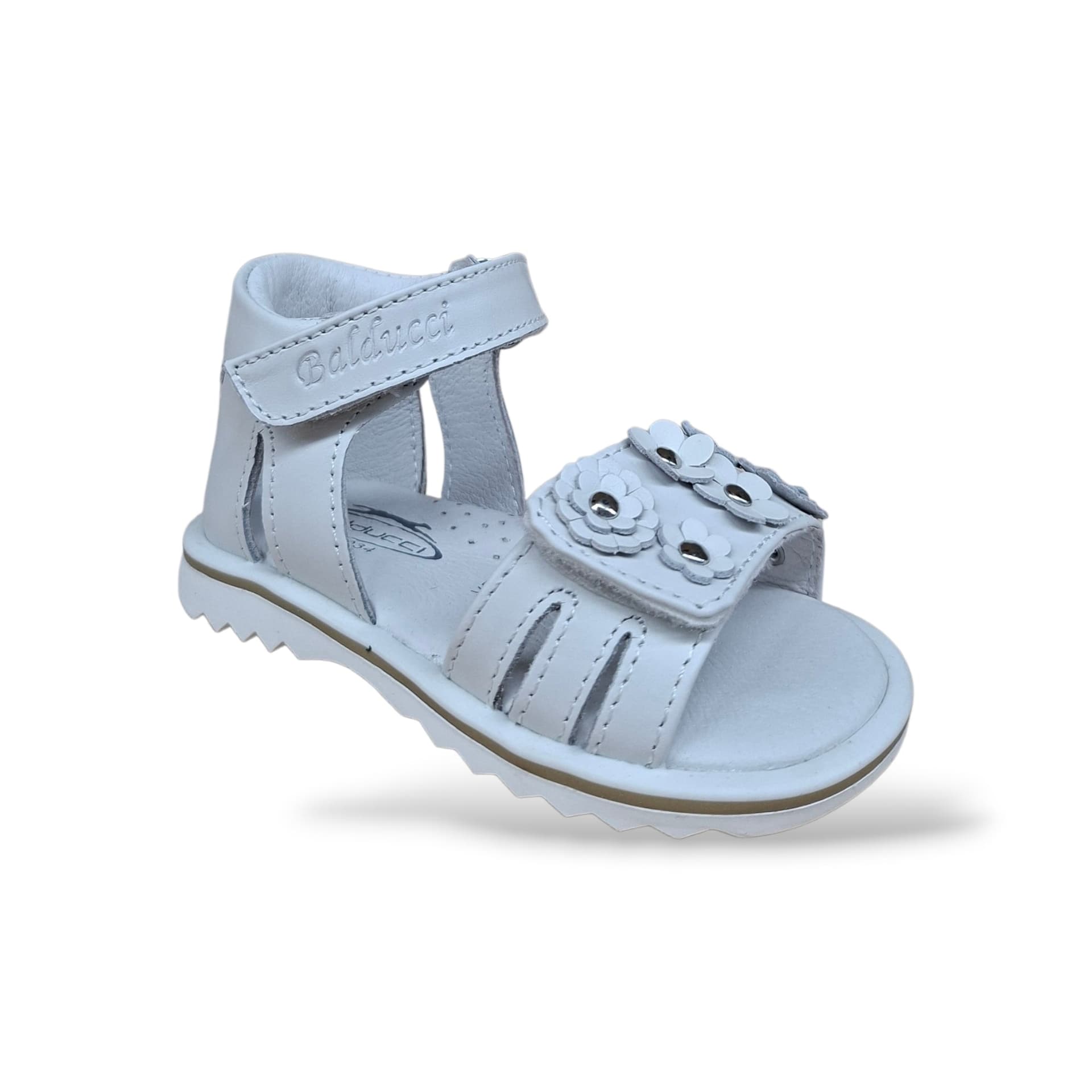 Sandali Tallonati Primi Passi Balducci Cita 6984 Bianco – Pelle con Velcro - 2