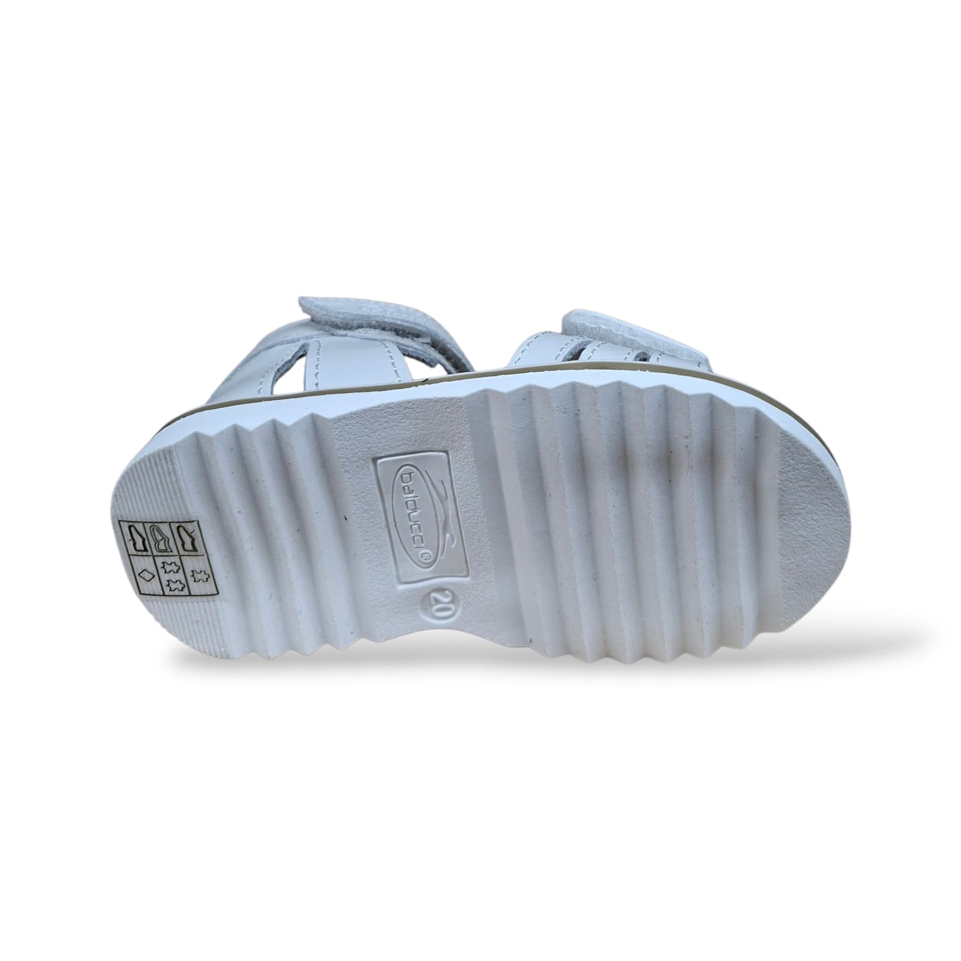 Sandali Tallonati Primi Passi Balducci Cita 6984 Bianco – Pelle con Velcro - 5