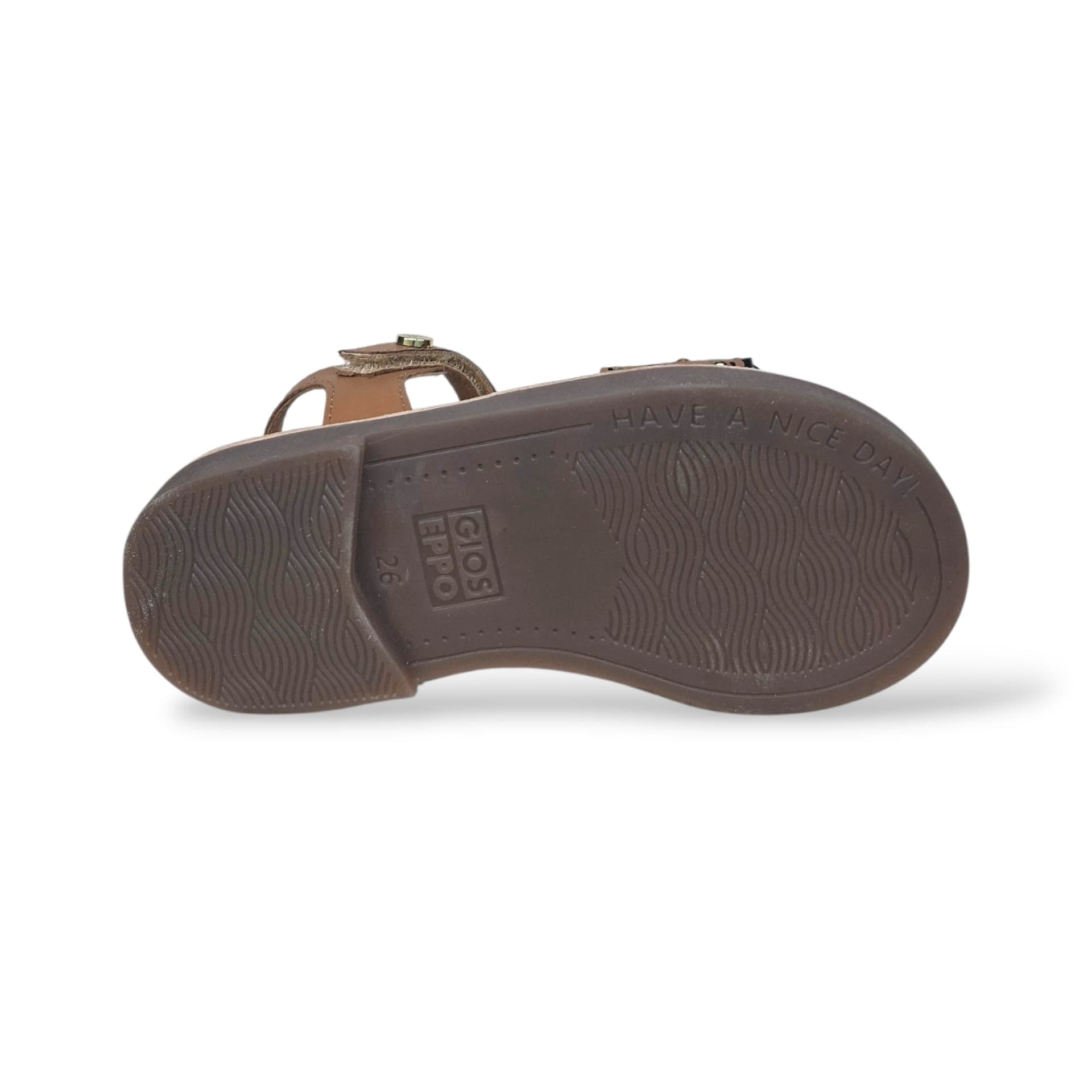 Sandali Bambina GIOSEPPO DIPOLOG 78901 – Camel in Pelle | Velcro per un Look Naturale e Versatile - 5