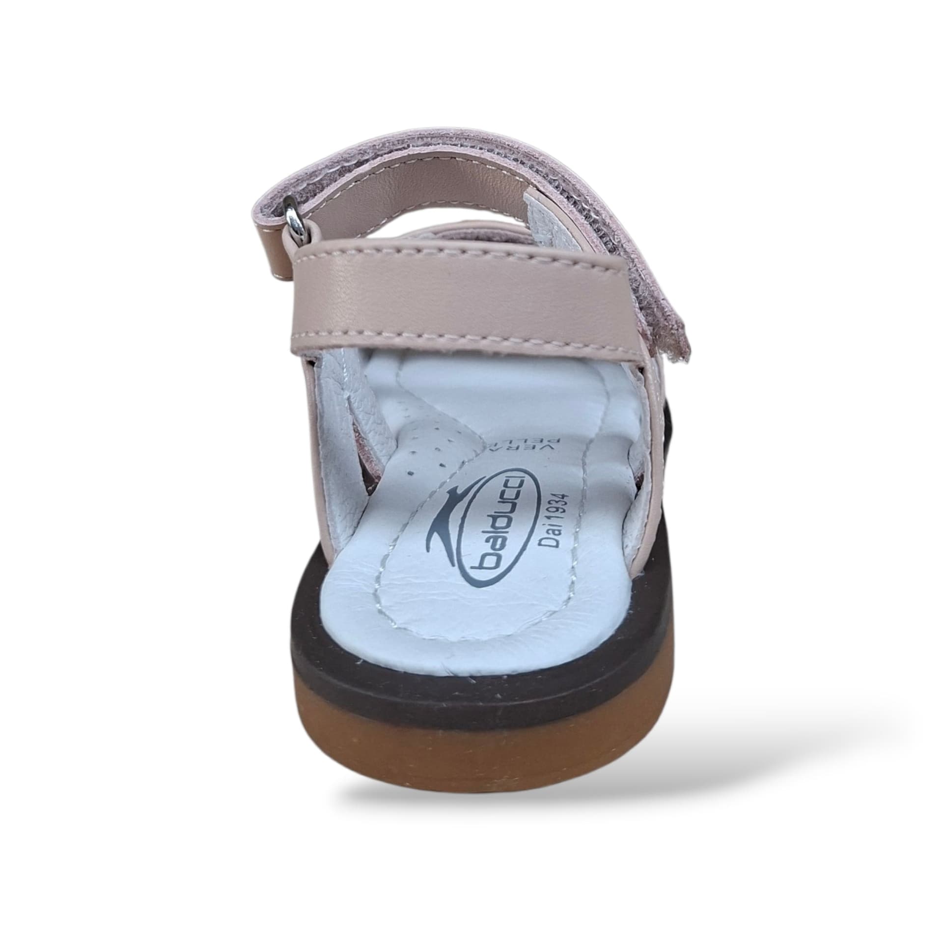 Sandali Balducci Gullit GULL1822 Cipria Bambine – Pelle Velcro Cerimonia Made in Italy - 3