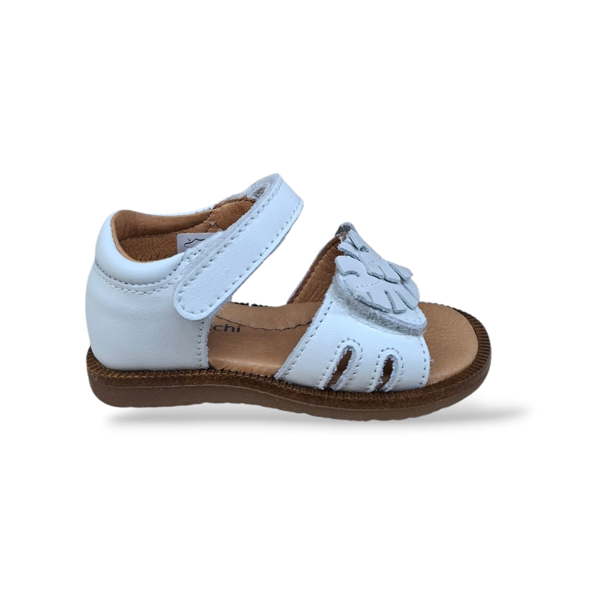 Sandali Tallonati Primi Passi Balocchi Paris 161340 Bianco – Pelle Velcro Bambine Cerimonia - 6