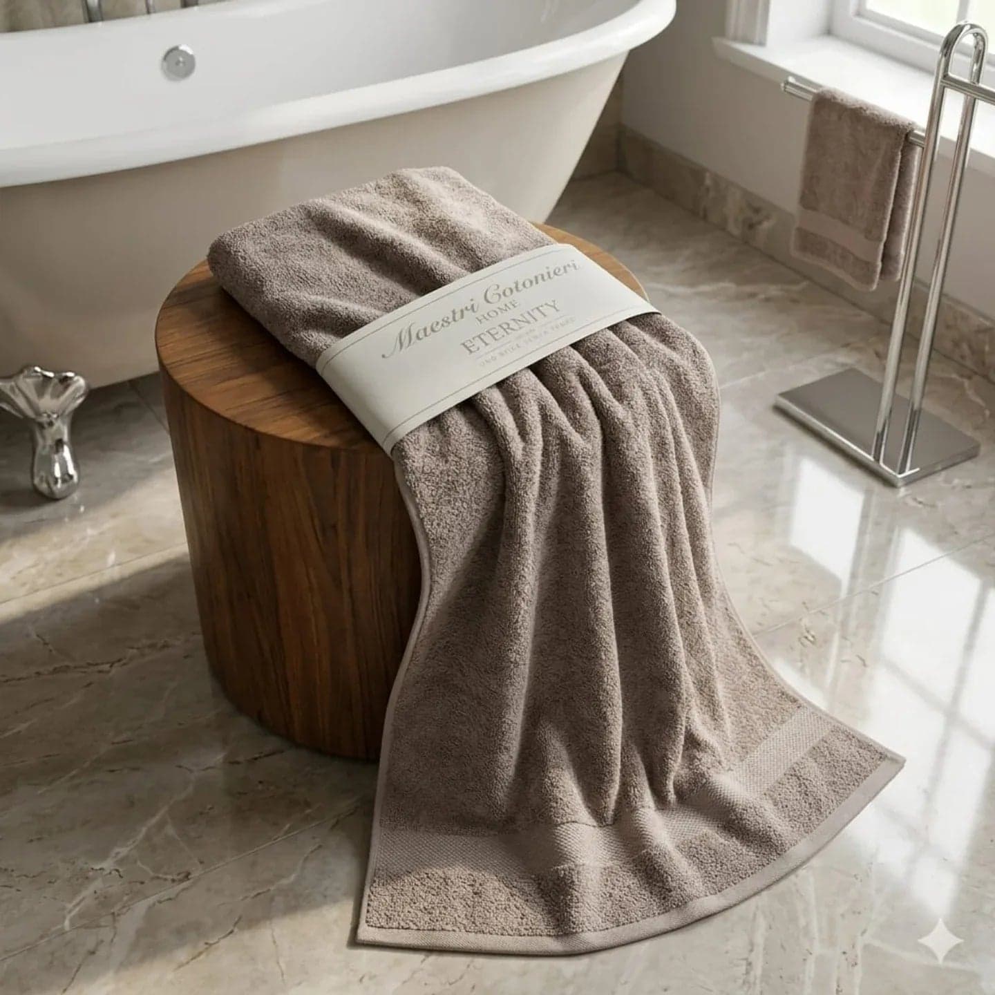 Telo Bagno Maestri Cotonieri Eternity 90x140 cm in Spugna di Cotone
