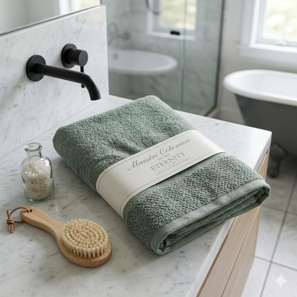 Telo Bagno Maestri Cotonieri Eternity 90x140 cm in Spugna di Cotone - 22