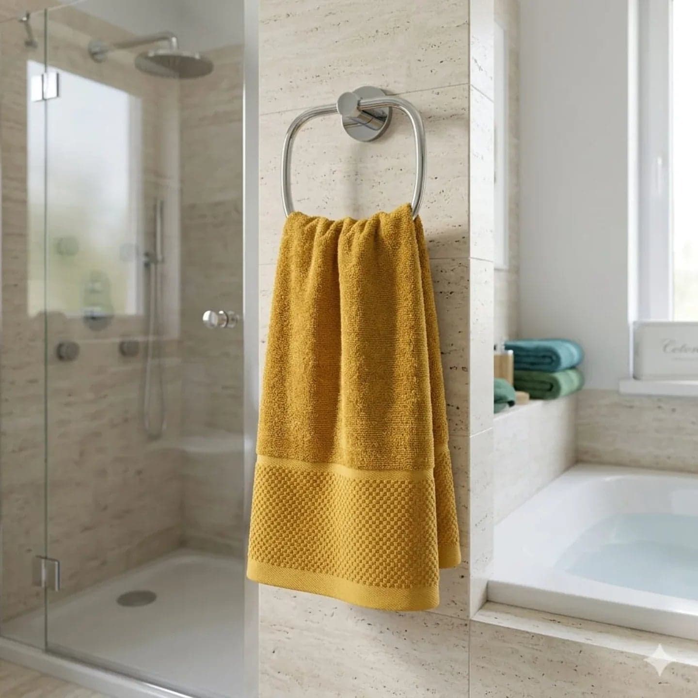 Telo Bagno Maestri Cotonieri Eternity 90x140 cm in Spugna di Cotone - 6