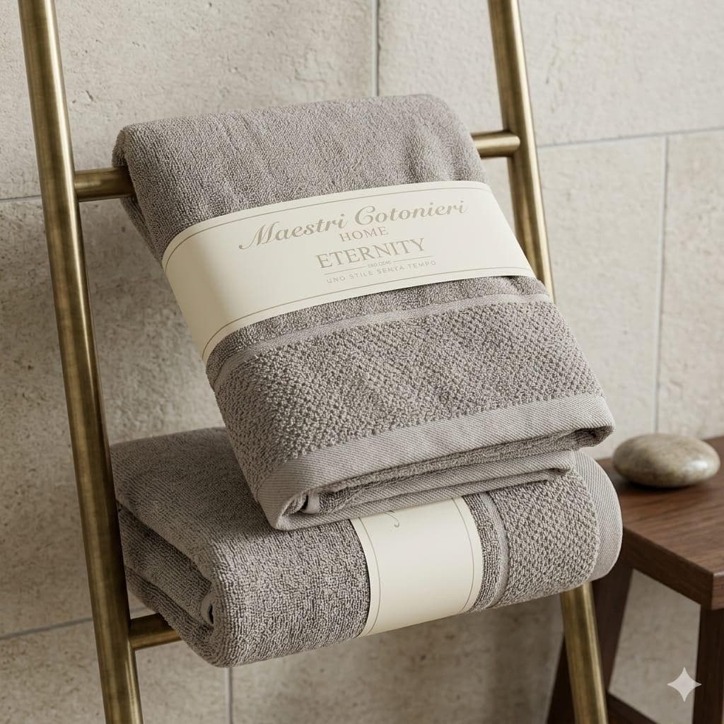 Telo Bagno Maestri Cotonieri Eternity 90x140 cm in Spugna di Cotone - 8