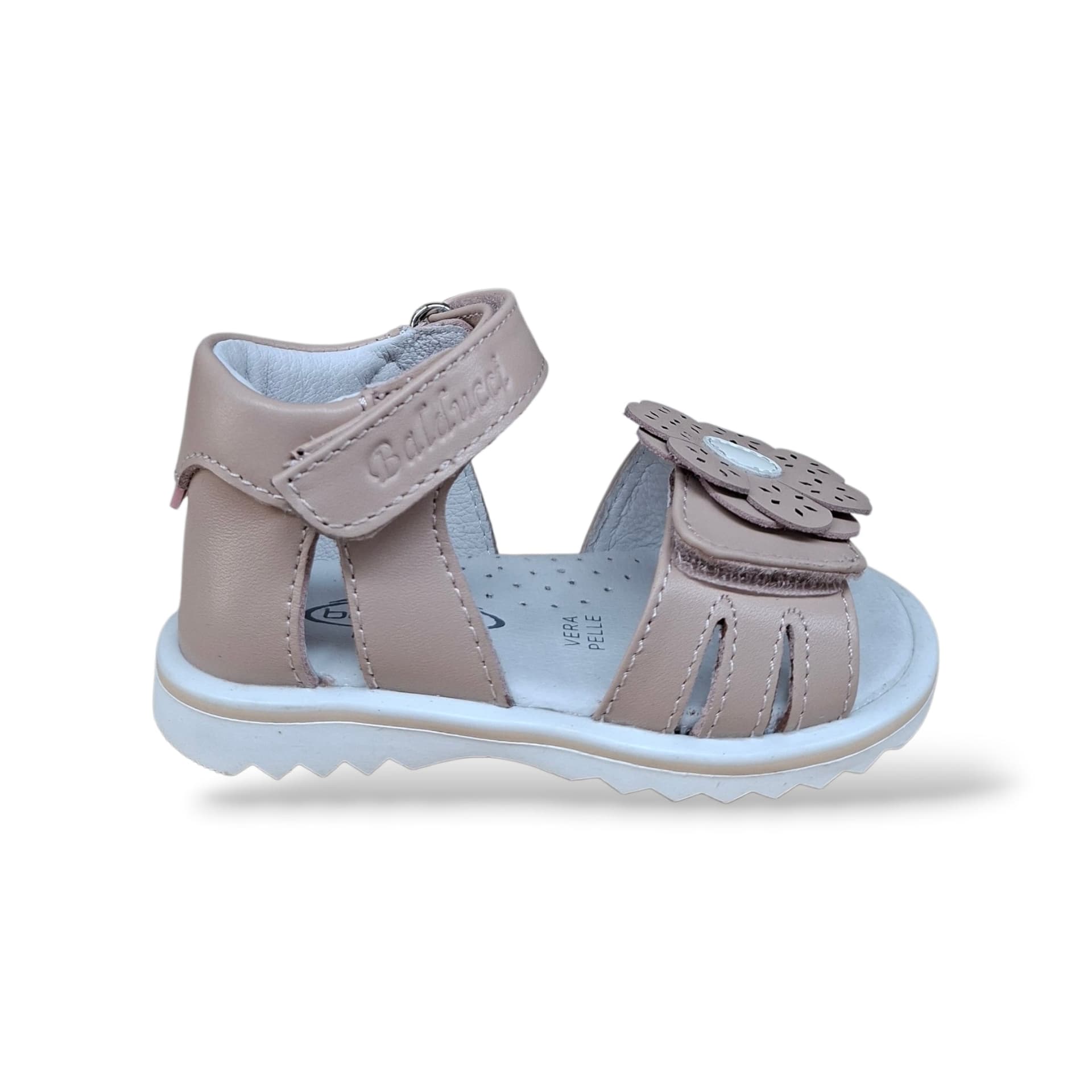 Sandali Tallonati Primi Passi Balducci Cita 7364 Cipria – Pelle con Velcro - 6