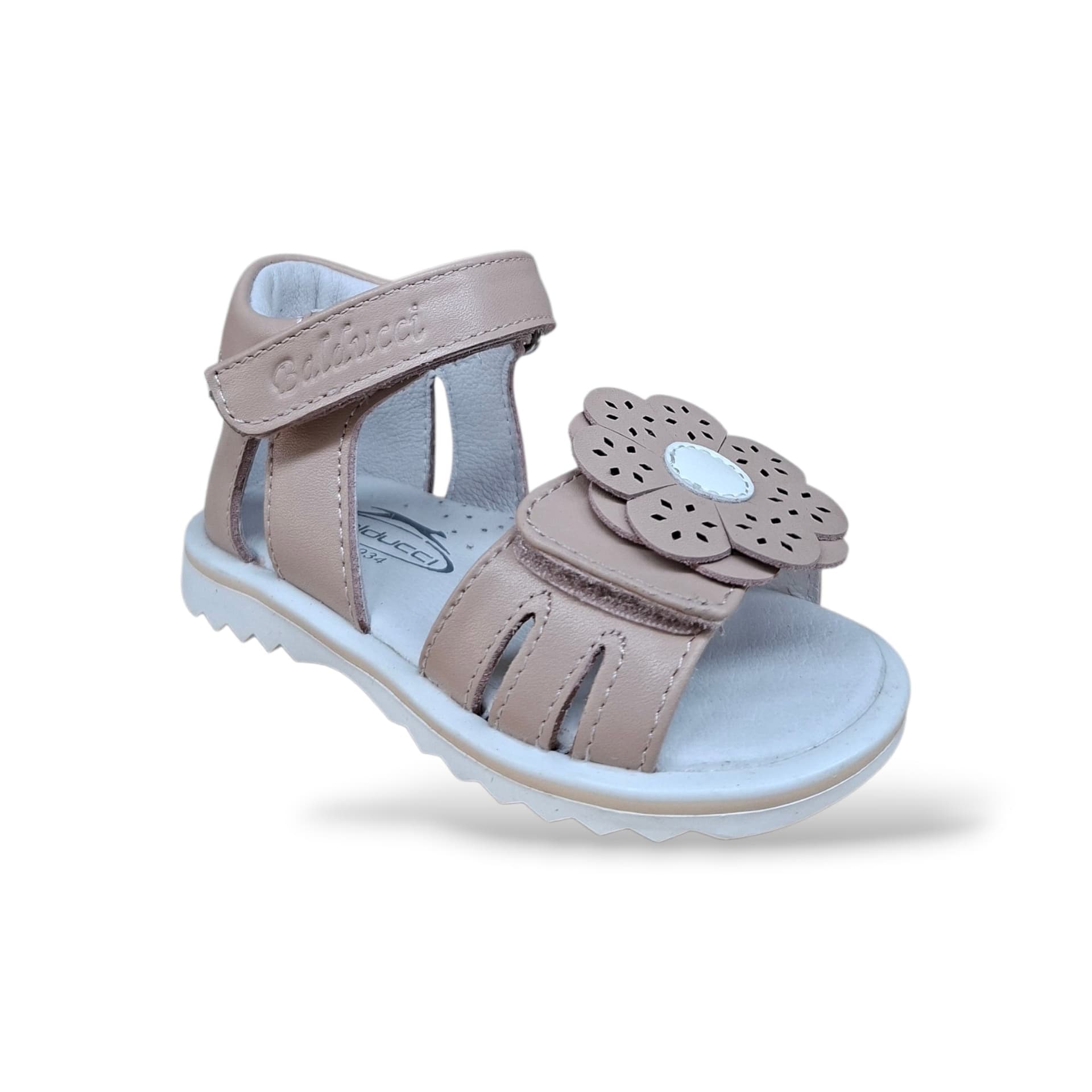 Sandali Tallonati Primi Passi Balducci Cita 7364 Cipria – Pelle con Velcro - 2