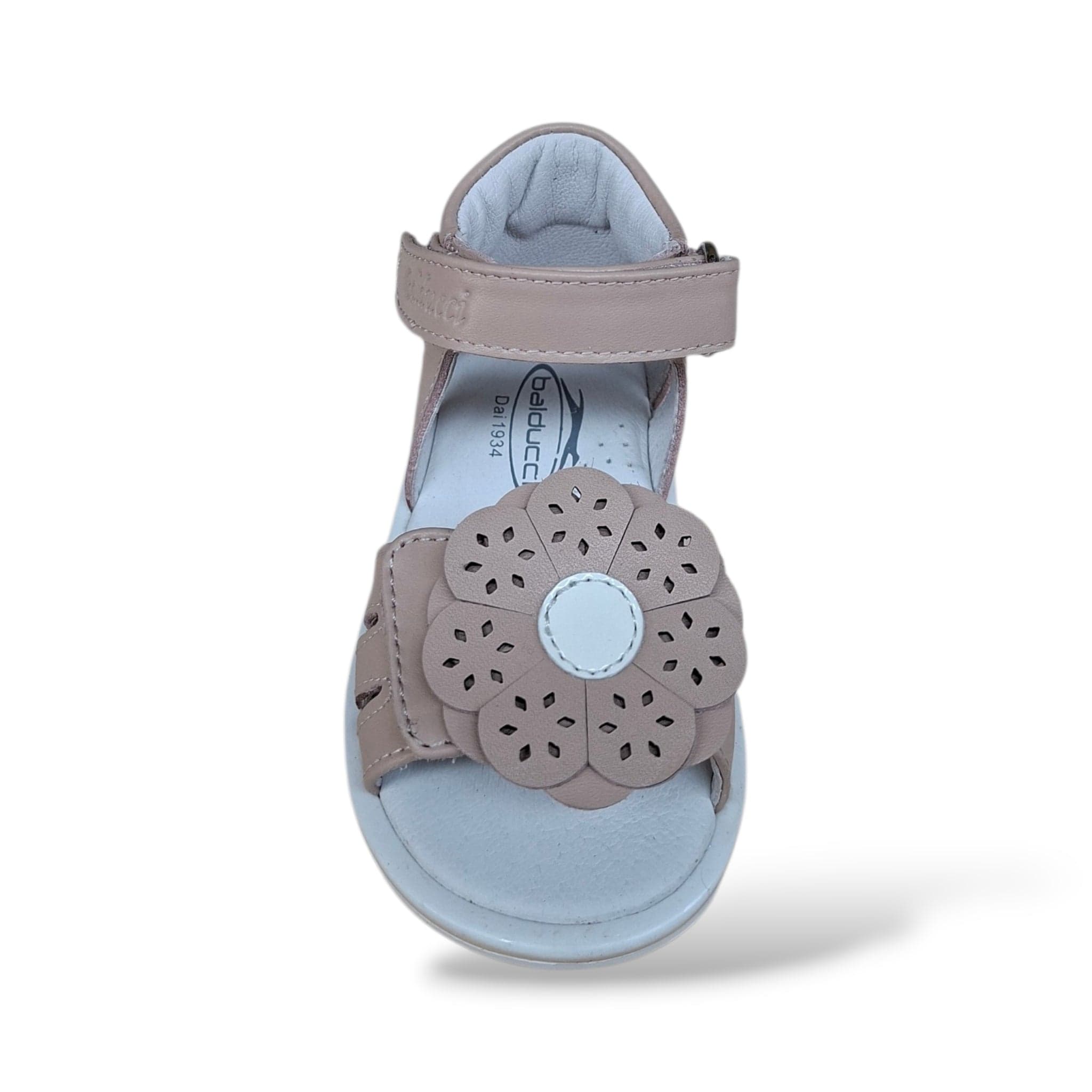 Sandali Tallonati Primi Passi Balducci Cita 7364 Cipria – Pelle con Velcro - 4