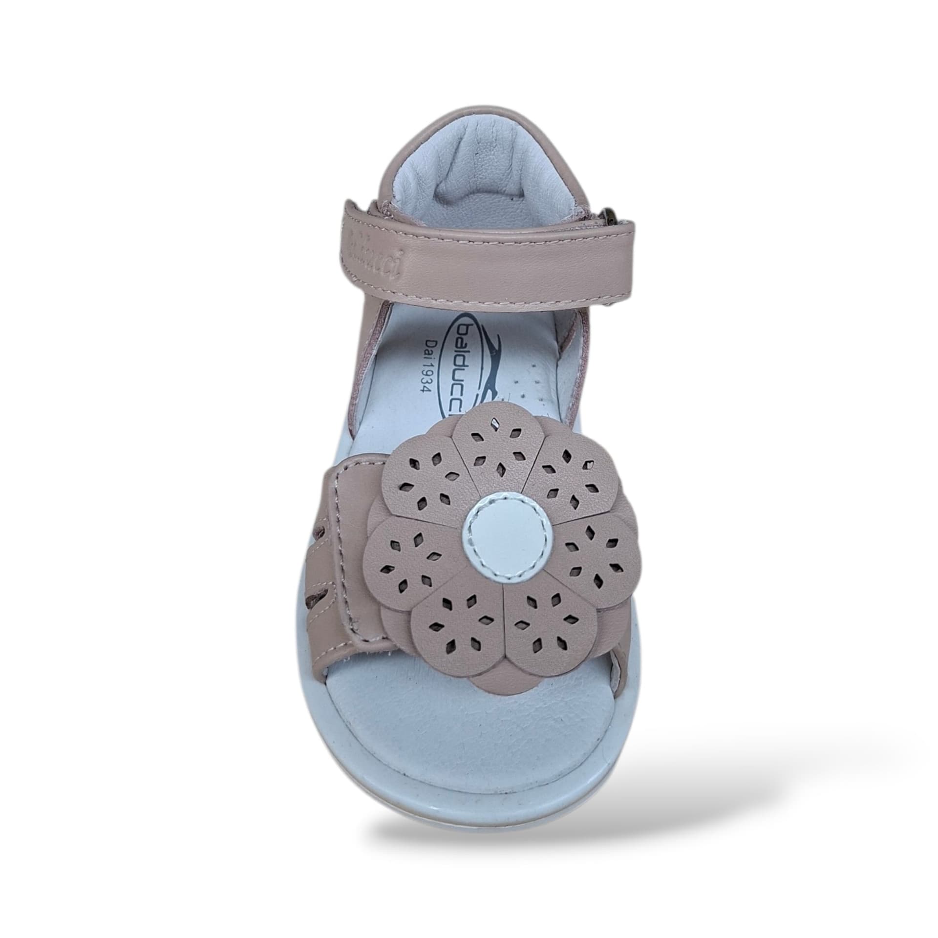 Sandali Tallonati Primi Passi Balducci Cita 7364 Cipria – Pelle con Velcro - 4