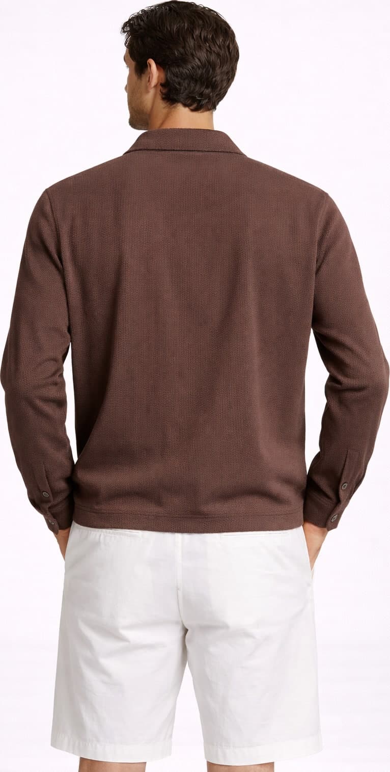 Overshirt destrutt tess a maglia - 2