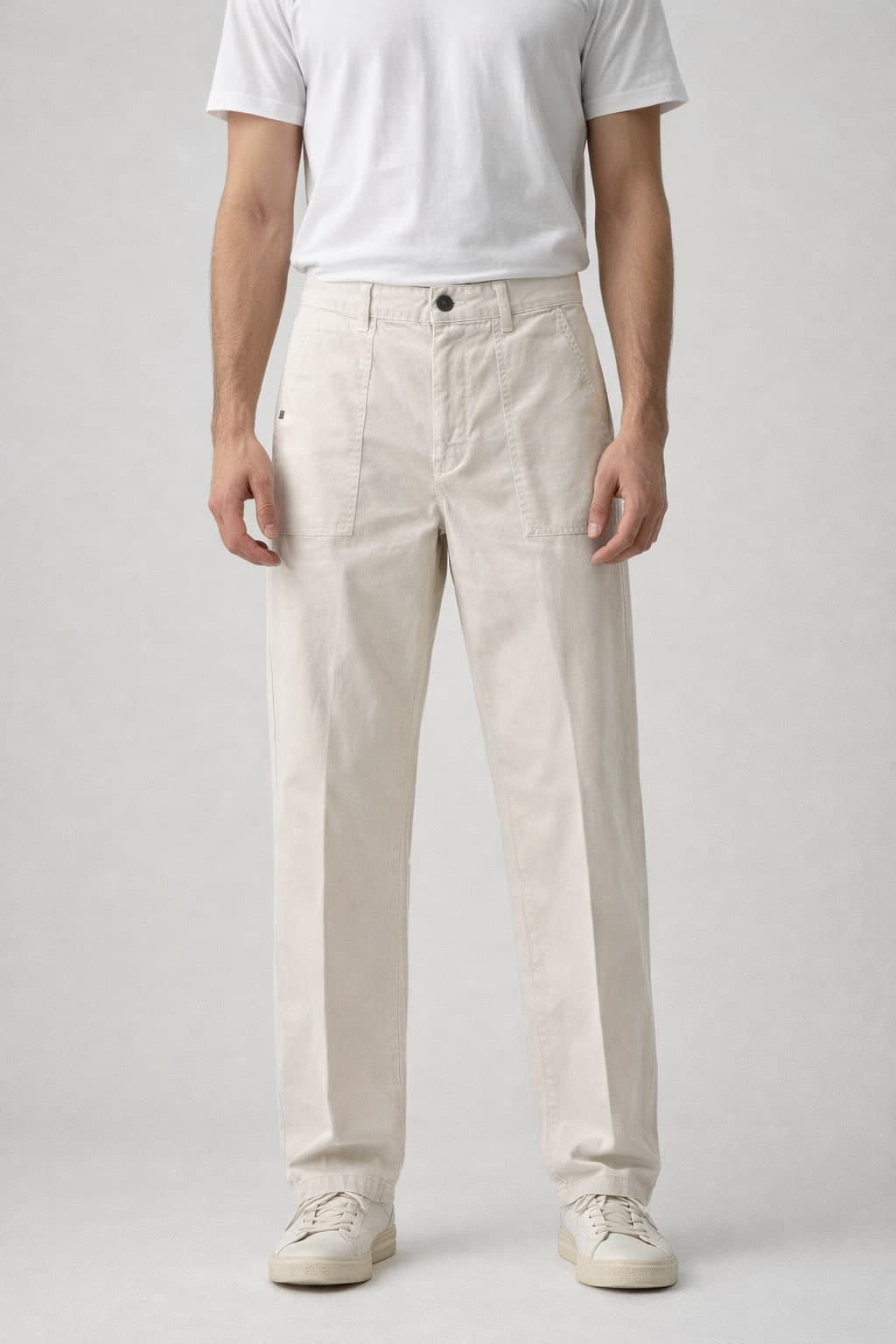 Pantalone wide leg canvas - 1