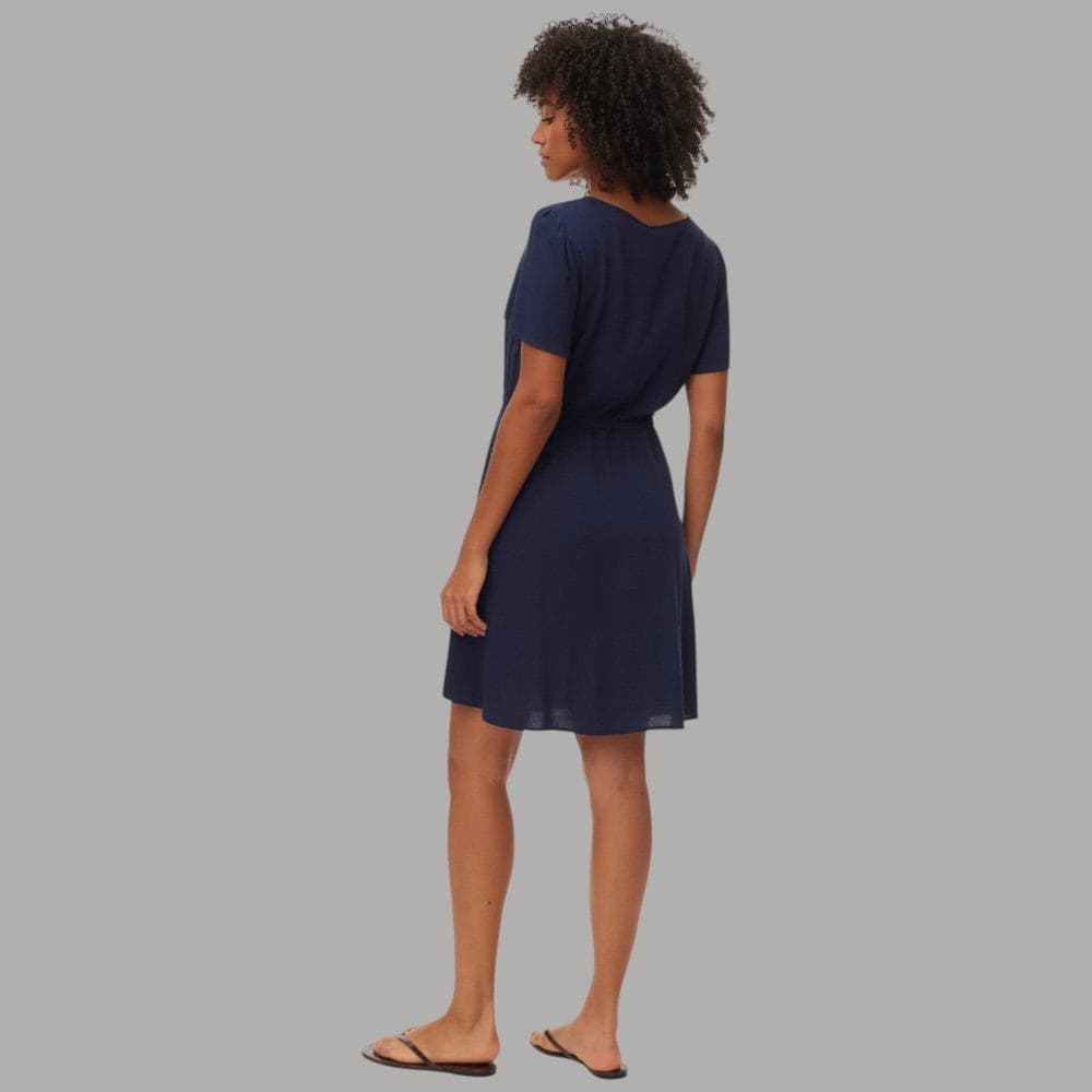 Vestito Corto Vero Moda in Viscosa con Scollo a V e Vita Regolabile - 2