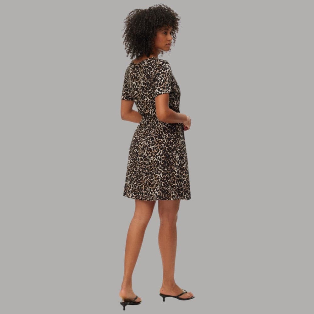 Vestito Corto Vero Moda in Viscosa con Scollo a V e Vita Regolabile - 7