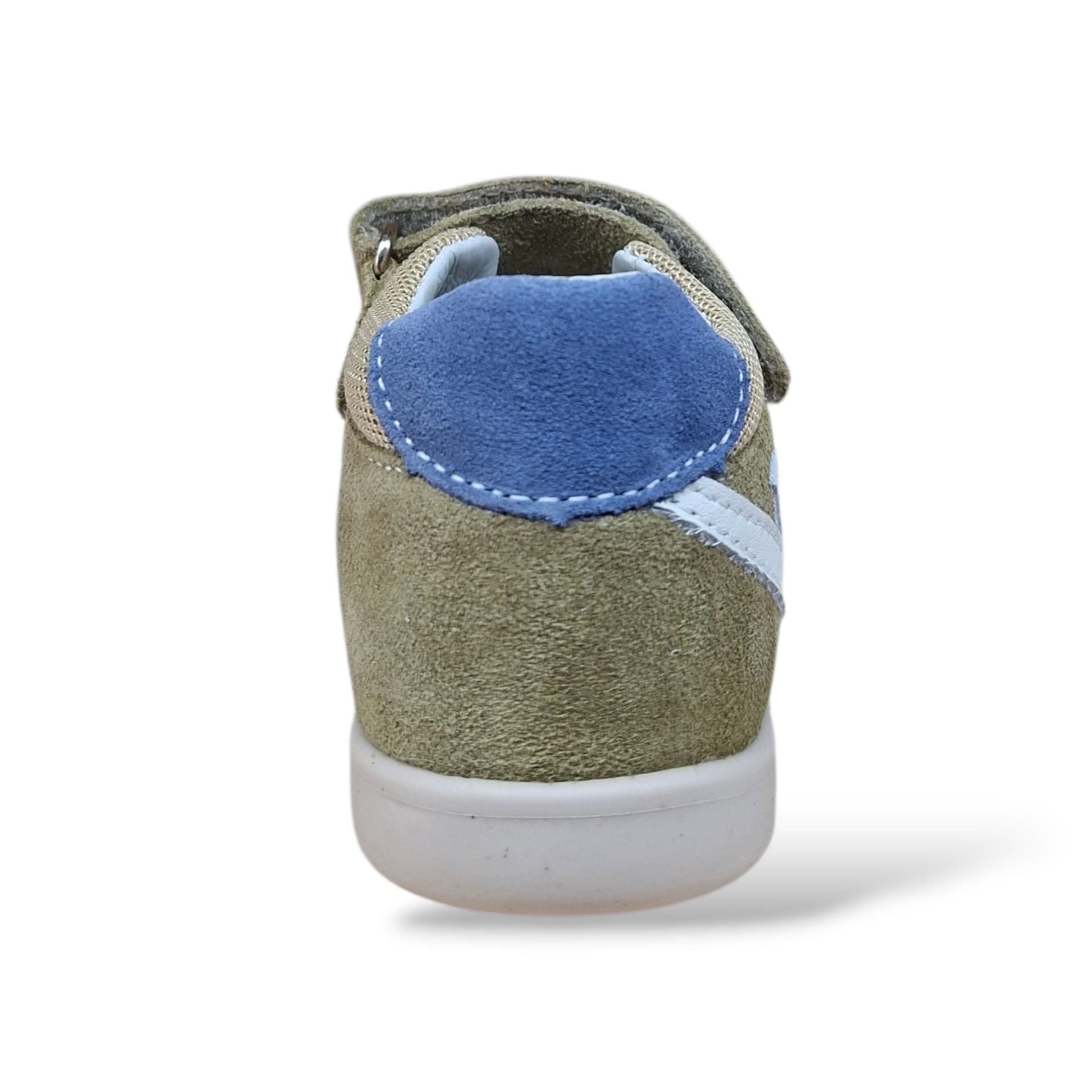 Sandali Tallonati Primi Passi Balocchi Bart 163171 Beige-Kaki-Giallo-Azzurro – Pelle Velcro - 3