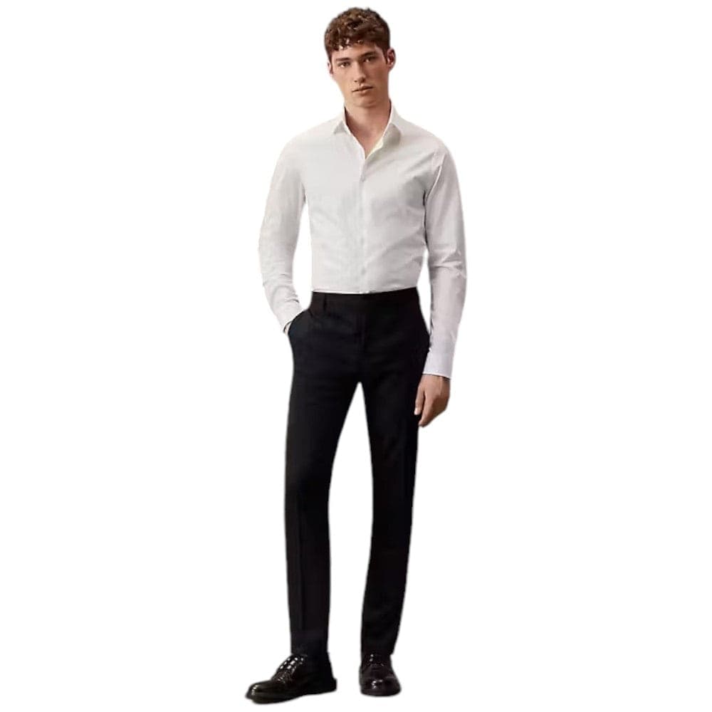 Calvin Klein camicia bianco panna slim fit K10K108229