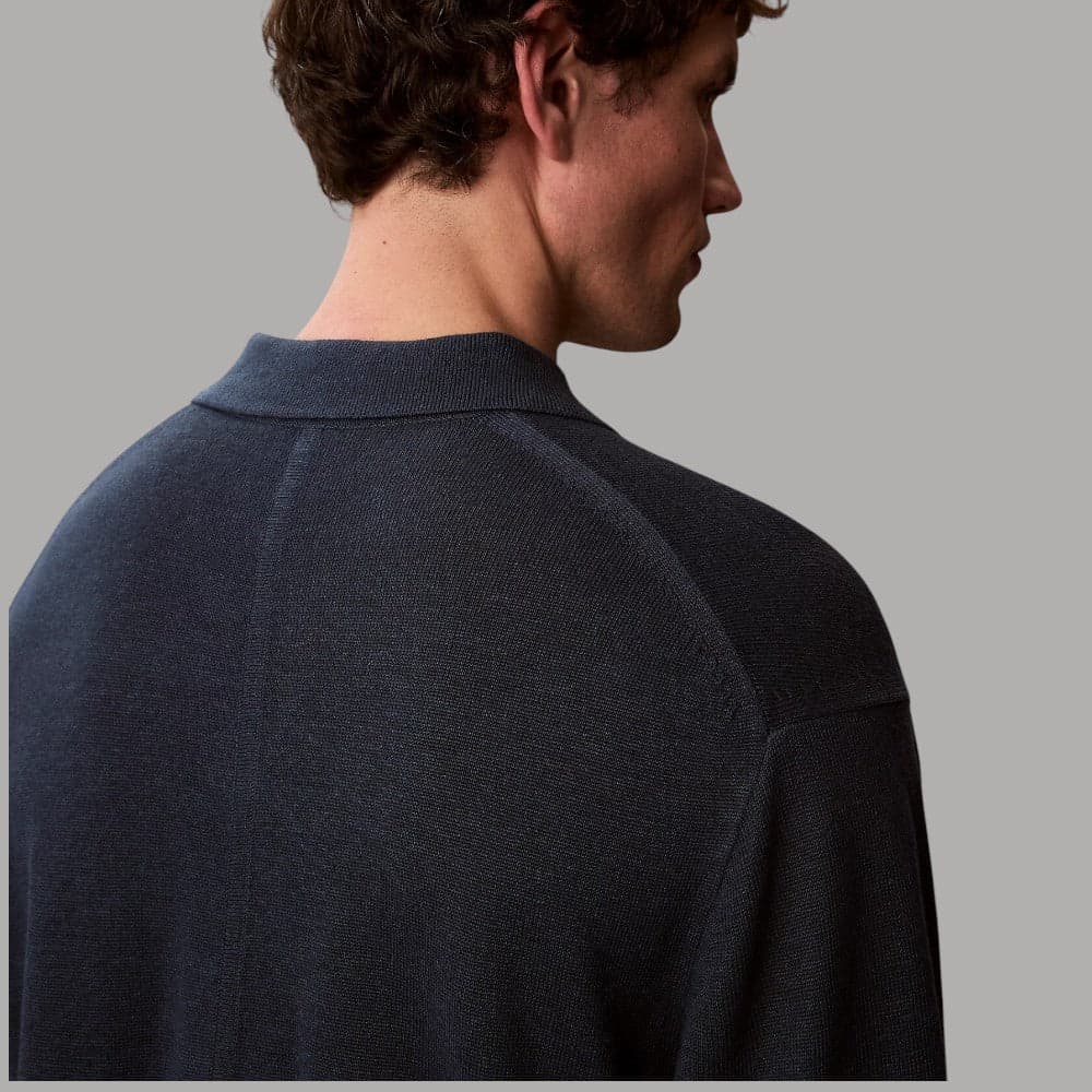 Polo Calvin Klein Lino, Colletto Aperto, Vestibilità Regular - 11