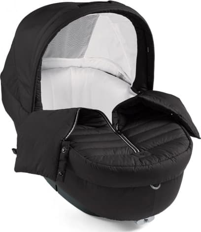 Trio Peg Perego passeggino book black shine + Seggiolino auto e navicella con borsa SET Elite Primo Viaggio SL Breeze Noir - 2