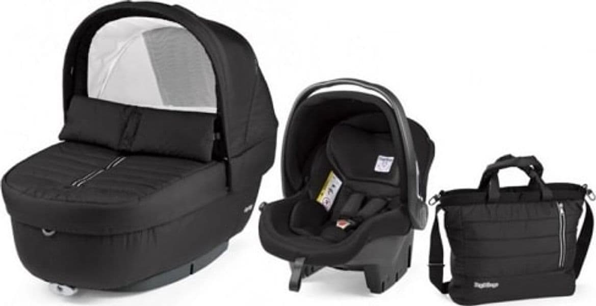 Trio Peg Perego passeggino book black shine + Seggiolino auto e navicella con borsa SET Elite Primo Viaggio SL Breeze Noir - 4