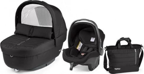 Trio Peg Perego passeggino book black shine + Seggiolino auto e navicella con borsa SET Elite Primo Viaggio SL Breeze Noir - 4